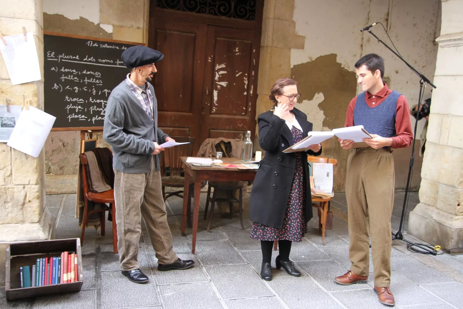 Recreación de la batalla del Ebro en Flix, con la colaboración de la asociación oscense Primera Línea. Foto: Carlos Neofato