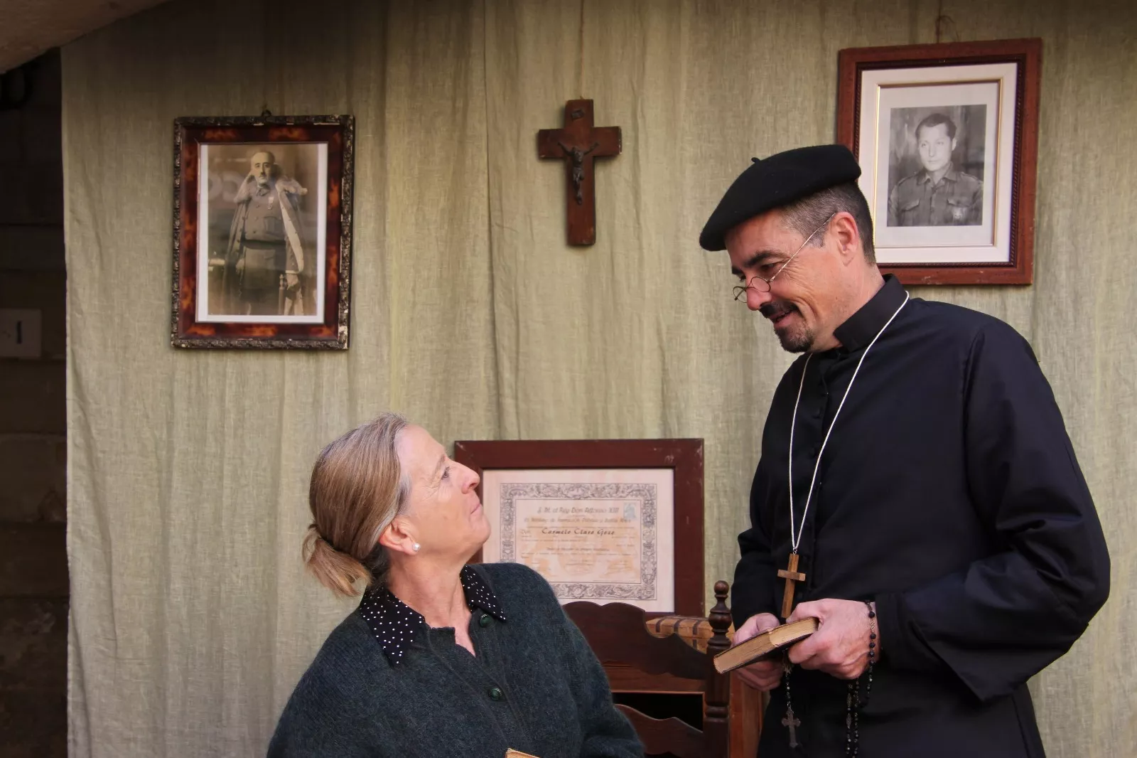 Recreación de la batalla del Ebro en Flix, con la colaboración de la asociación oscense Primera Línea. Foto: Carlos Neofato