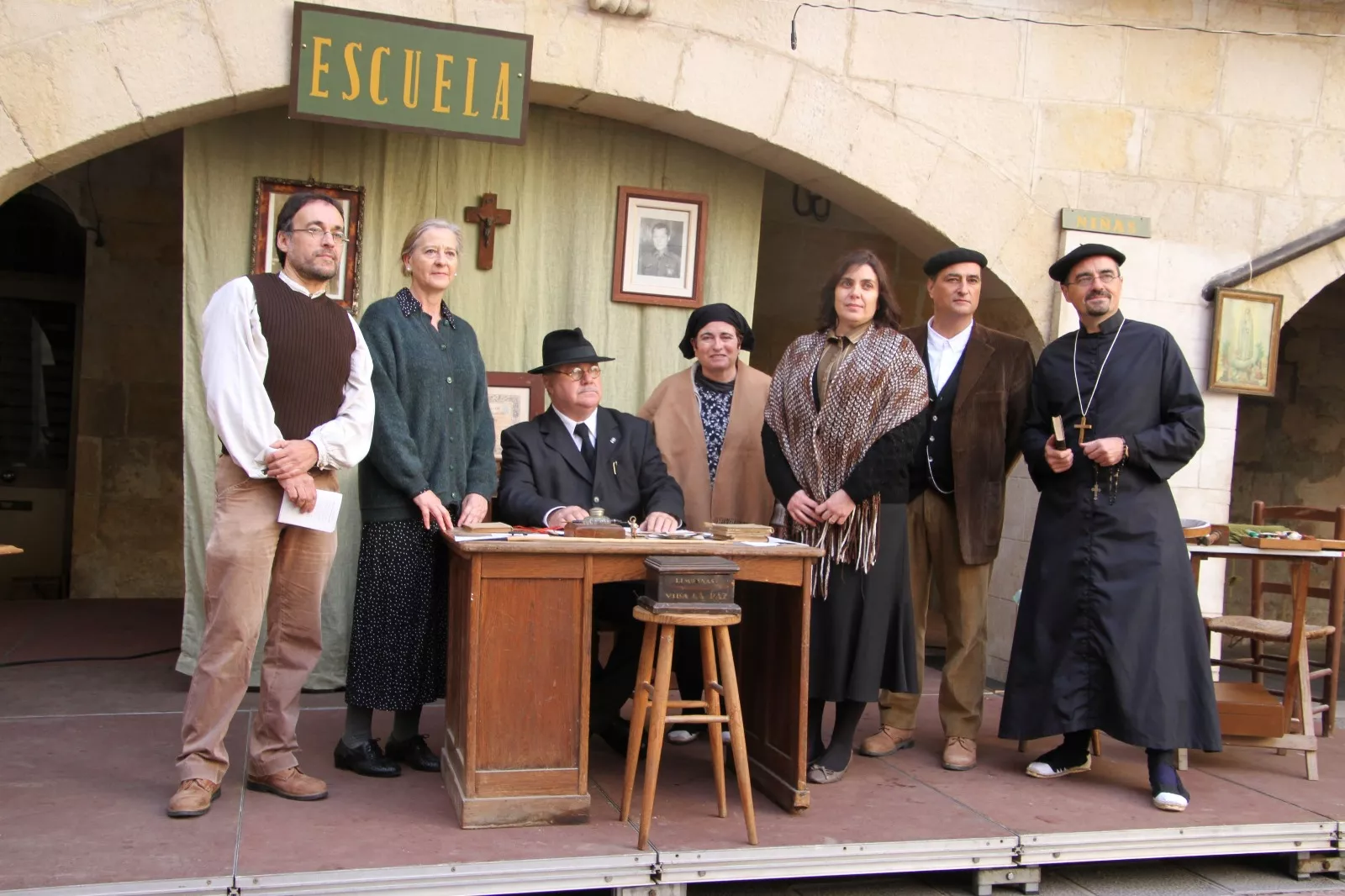Recreación de la batalla del Ebro en Flix, con la colaboración de la asociación oscense Primera Línea. Foto: Carlos Neofato