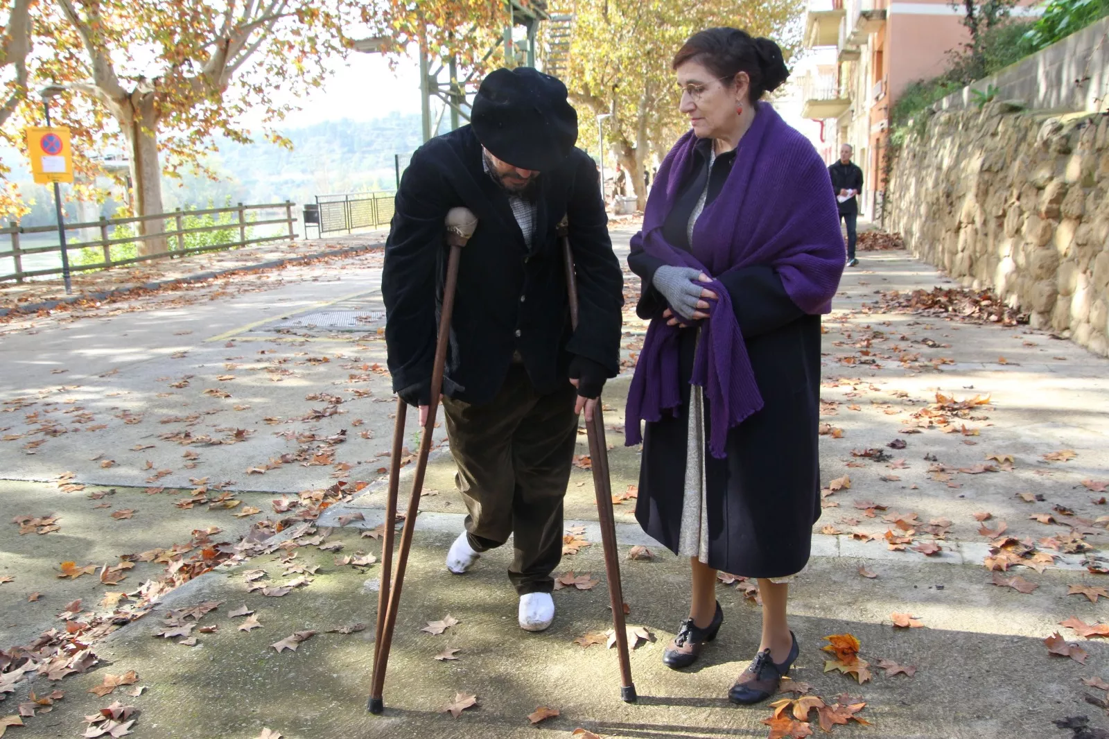 Recreación de la batalla del Ebro en Flix, con la colaboración de la asociación oscense Primera Línea. Foto: Carlos Neofato