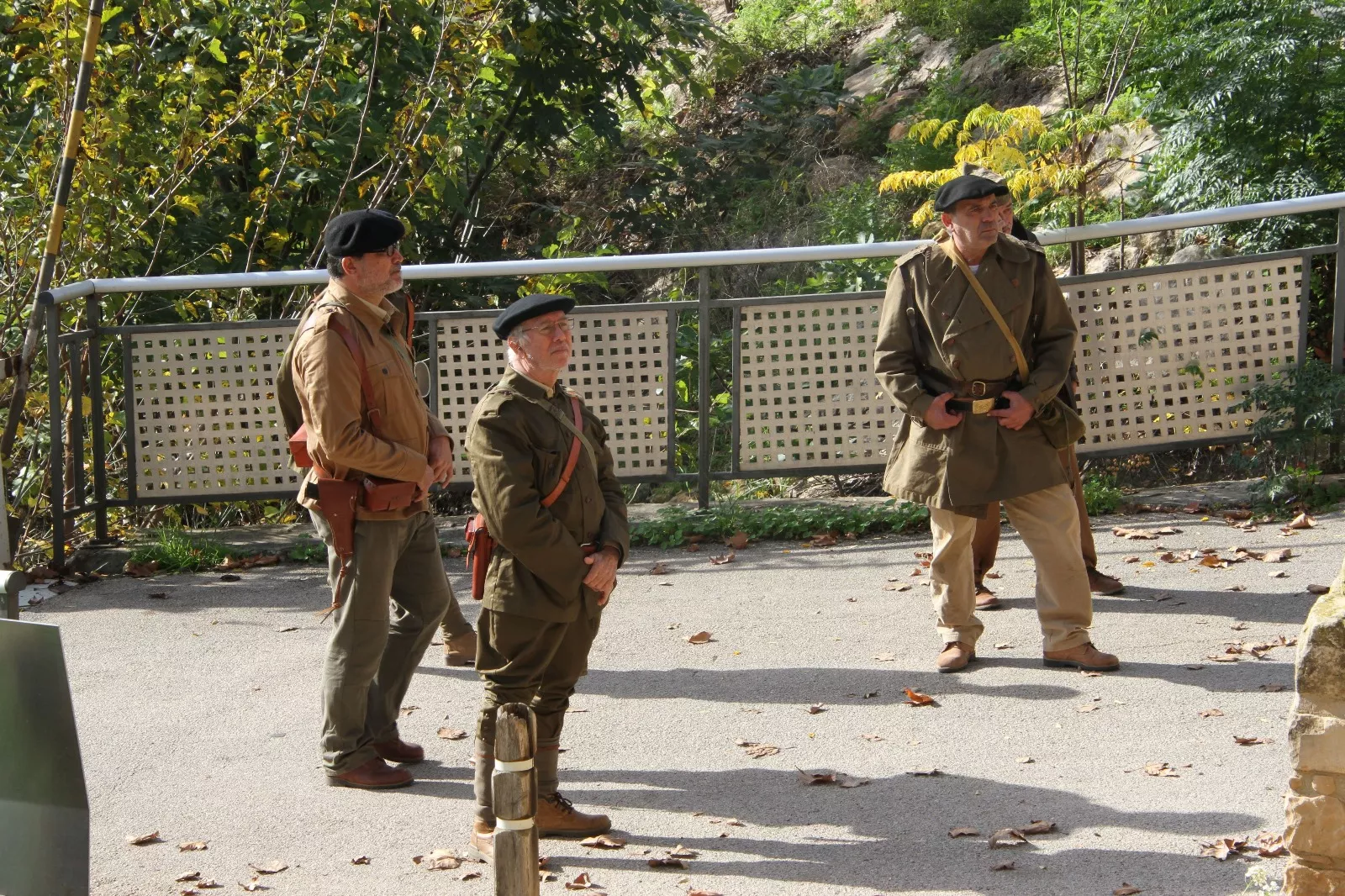 Recreación de la batalla del Ebro en Flix, con la colaboración de la asociación oscense Primera Línea. Foto: Carlos Neofato