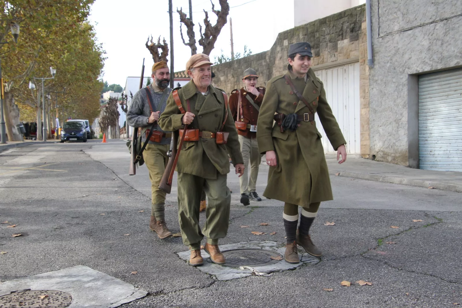 Recreación de la batalla del Ebro en Flix, con la colaboración de la asociación oscense Primera Línea. Foto: Carlos Neofato