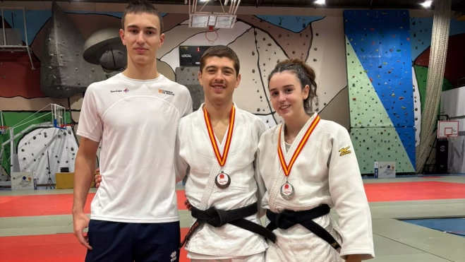 Judocas del CJ Binéfar en el Sector Norte Judocas del CJ Binéfar en el Sector Norte