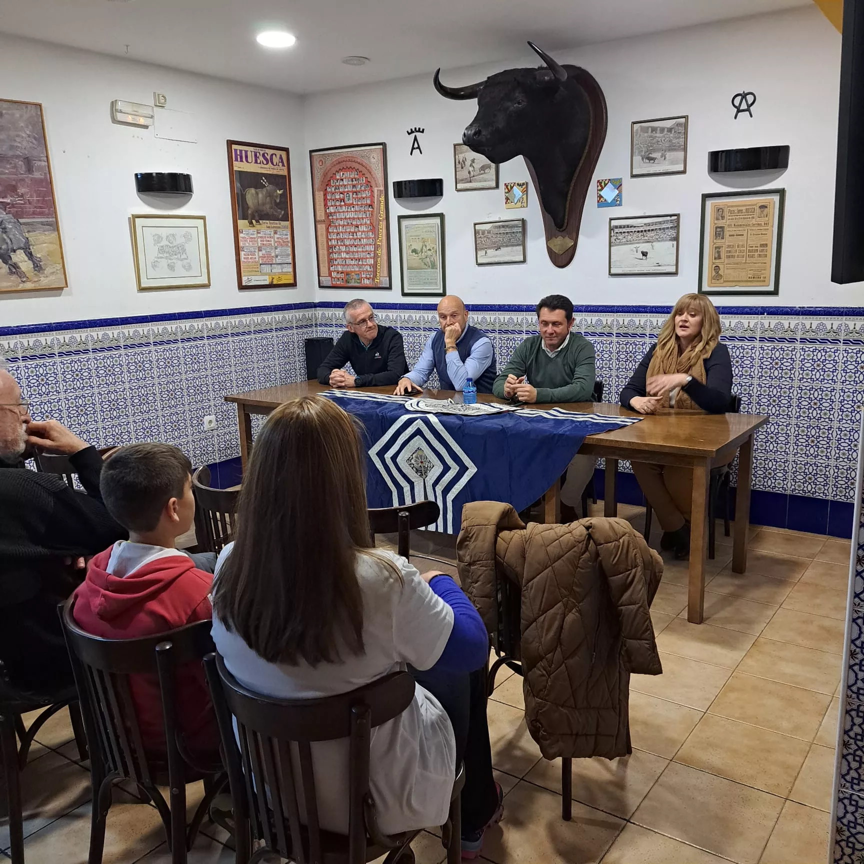 "El Molinero", en el primer "Viernes taurino" celebrado en la Peña Taurina de Huesca.