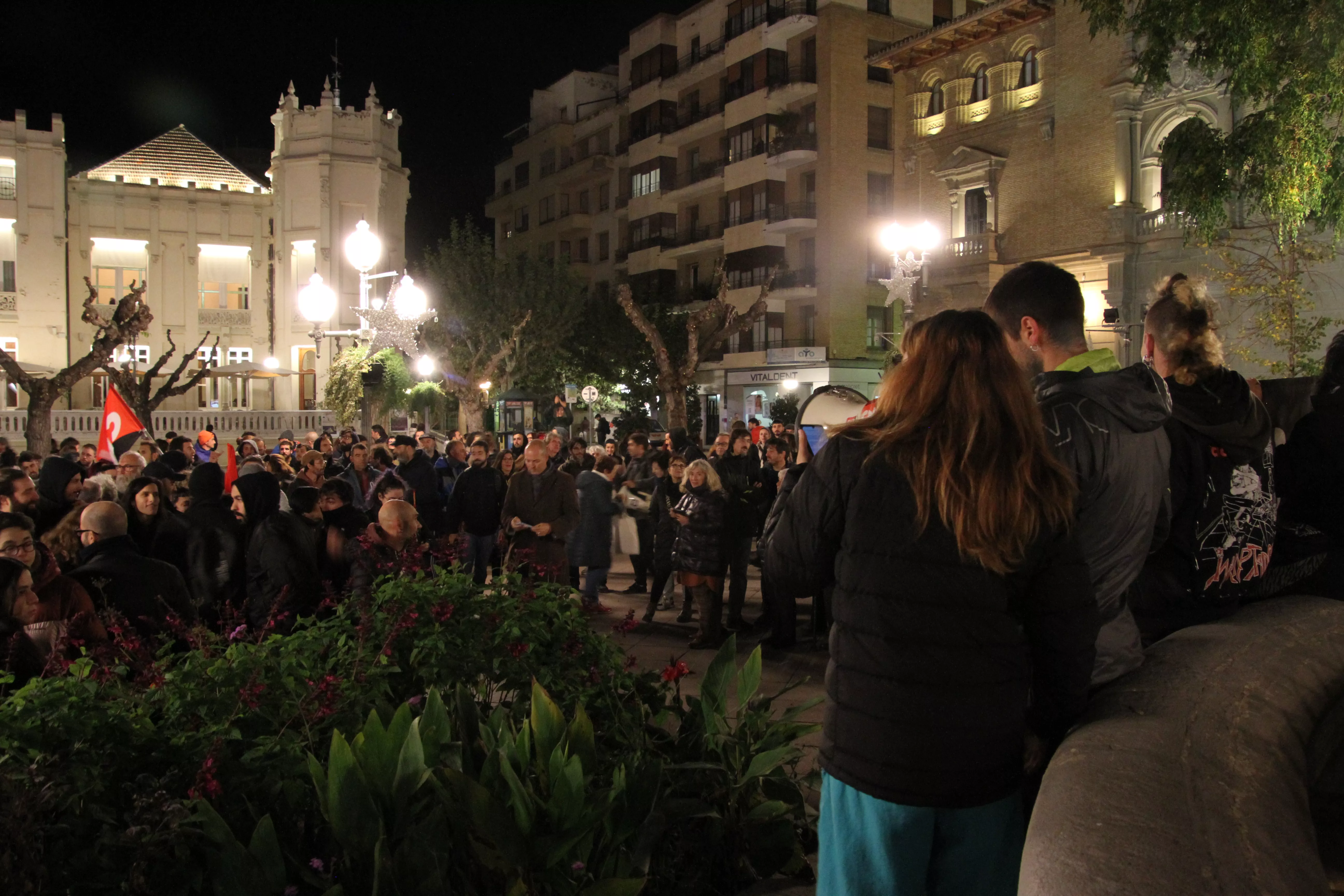 Manifestación antifascista en Huesca en el 20N. Foto Carlos Neofato 