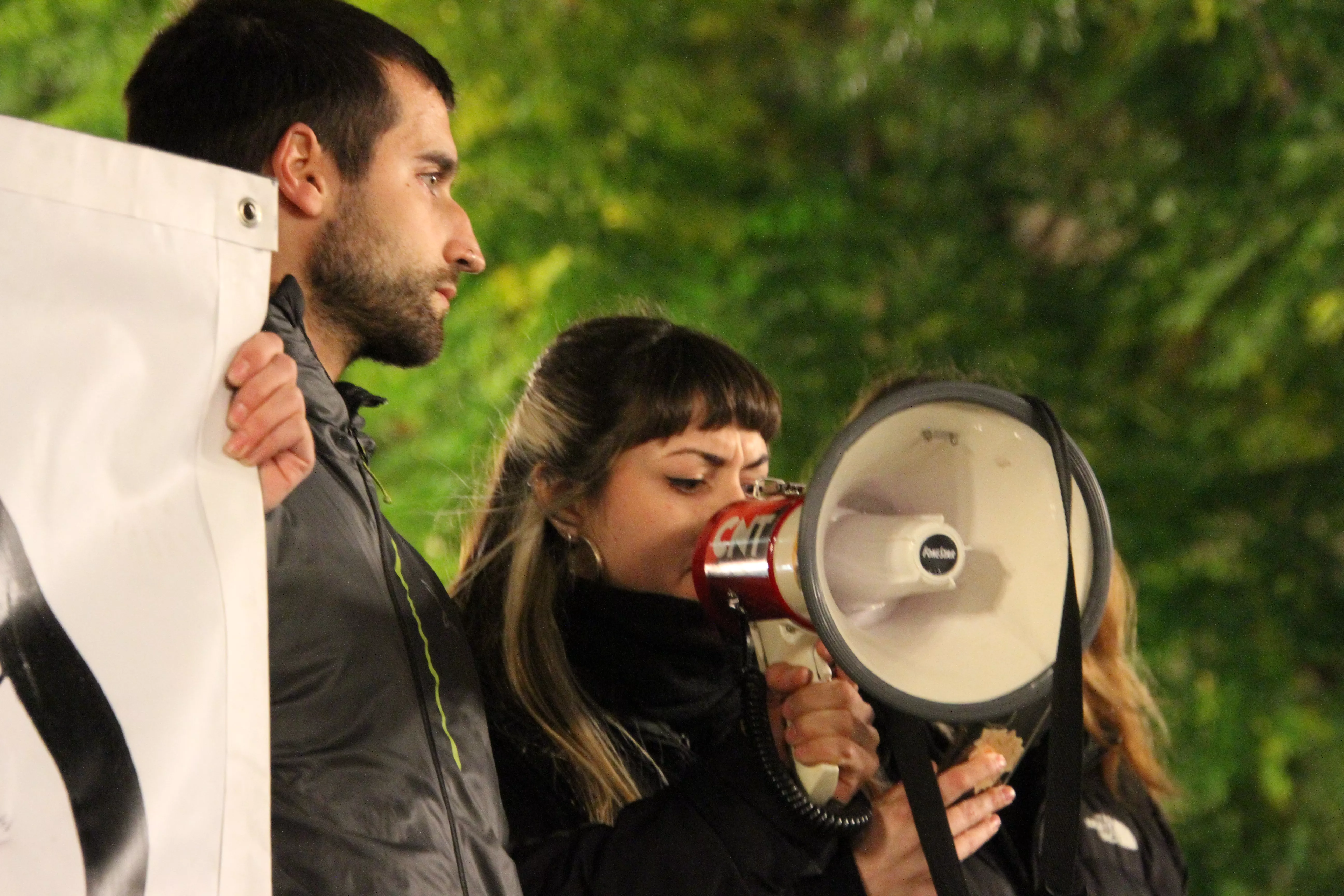 Manifestación antifascista en Huesca en el 20N. Foto Carlos Neofato 