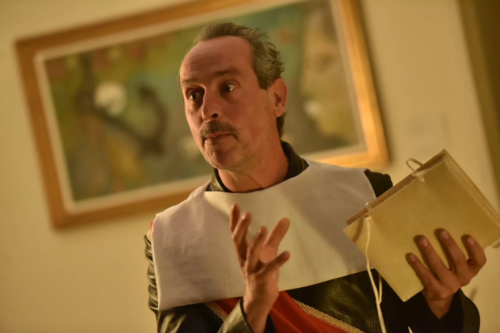 Visita teatralizada del IEA, con Lastanosa. Foto verónica Lacasa