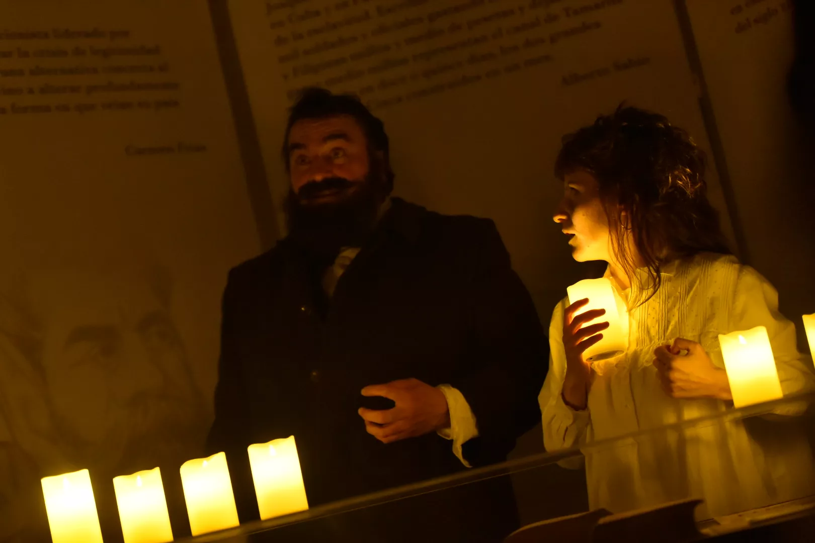 Visita teatralizada del IEA, Joaquín Costa. Foto Verónica Lacasa