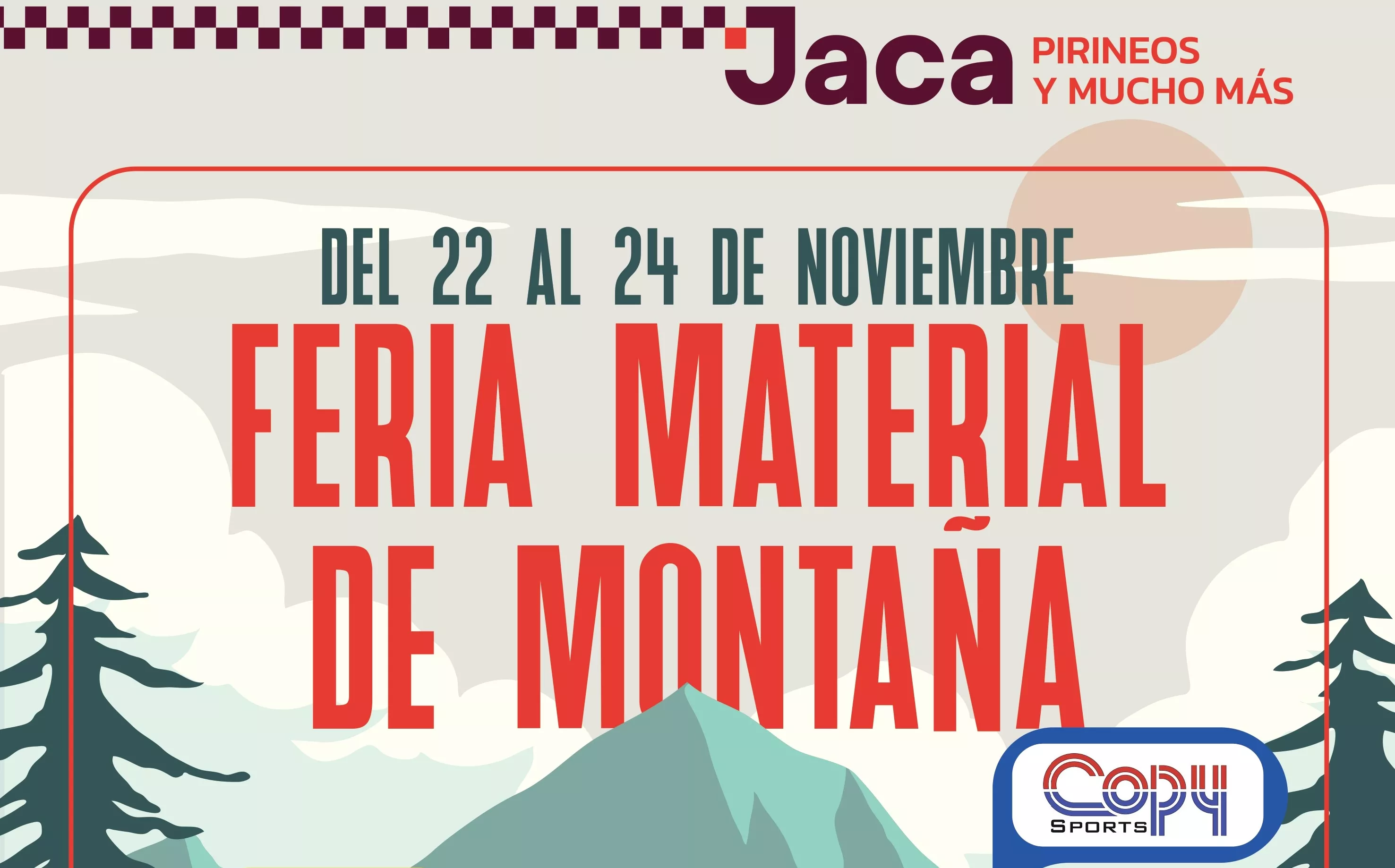 Cartel de la Feria del Material de Montaña de Jaca