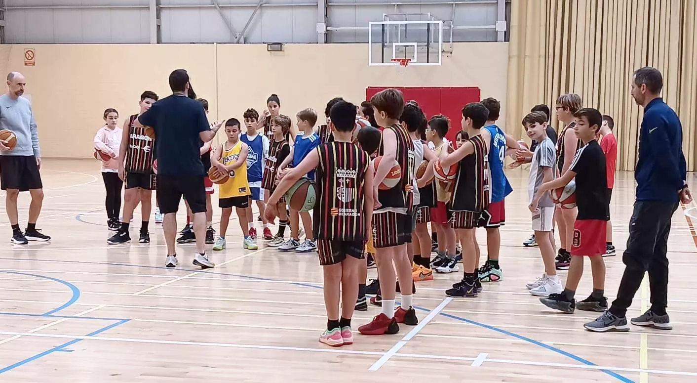 Foto de archivo de una jornada del Programa Talentos de Baloncesto de Huesca