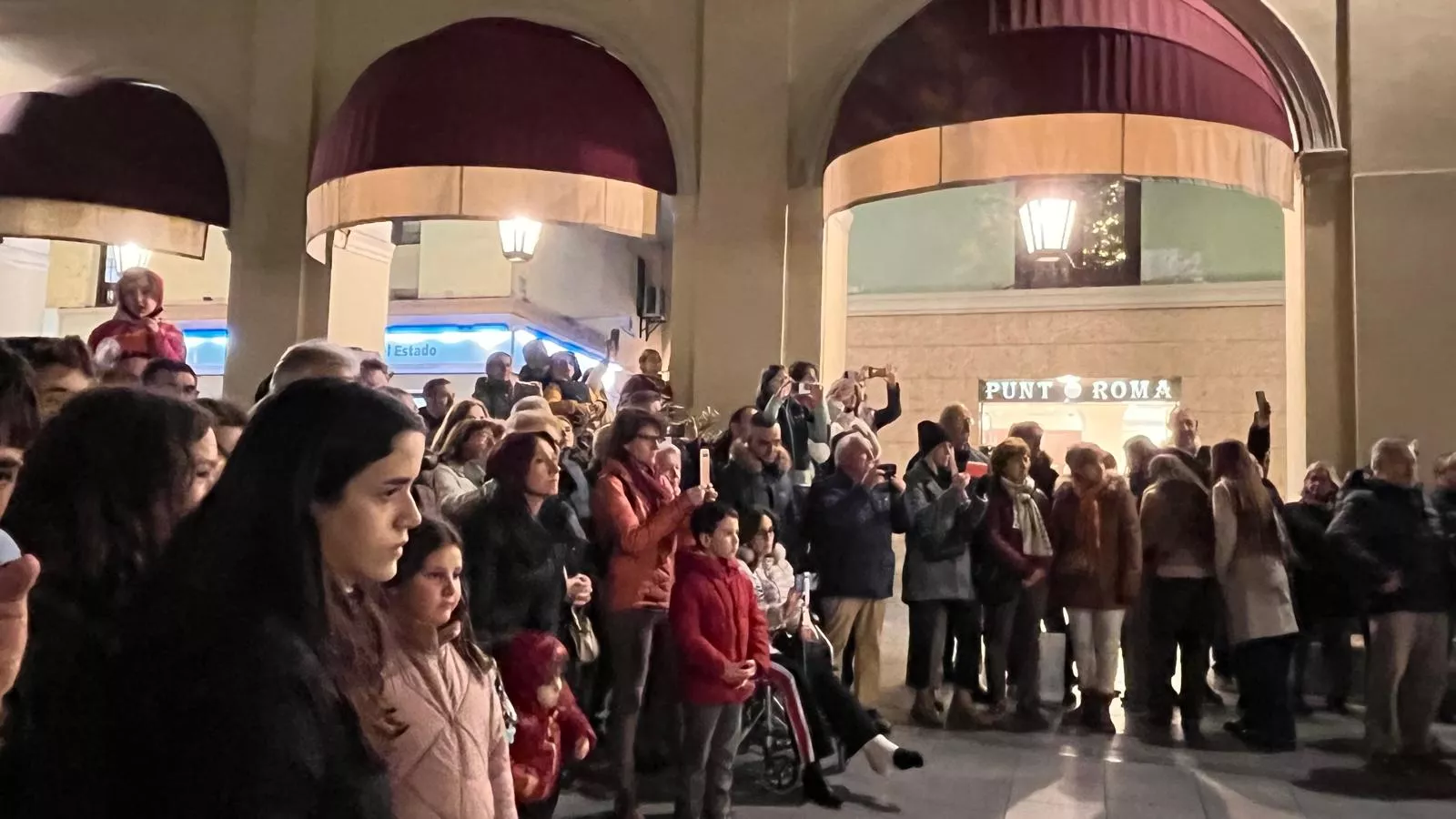 Flashmob del Conservatorio de Música de Huesca por Santa Cecilia. Foto Mercedes Manterola