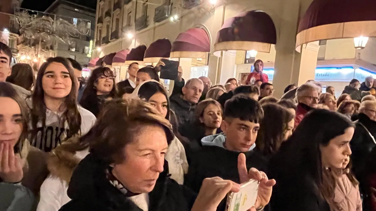 Flashmob del Conservatorio de Música de Huesca por Santa Cecilia. Foto Mercedes Manterola