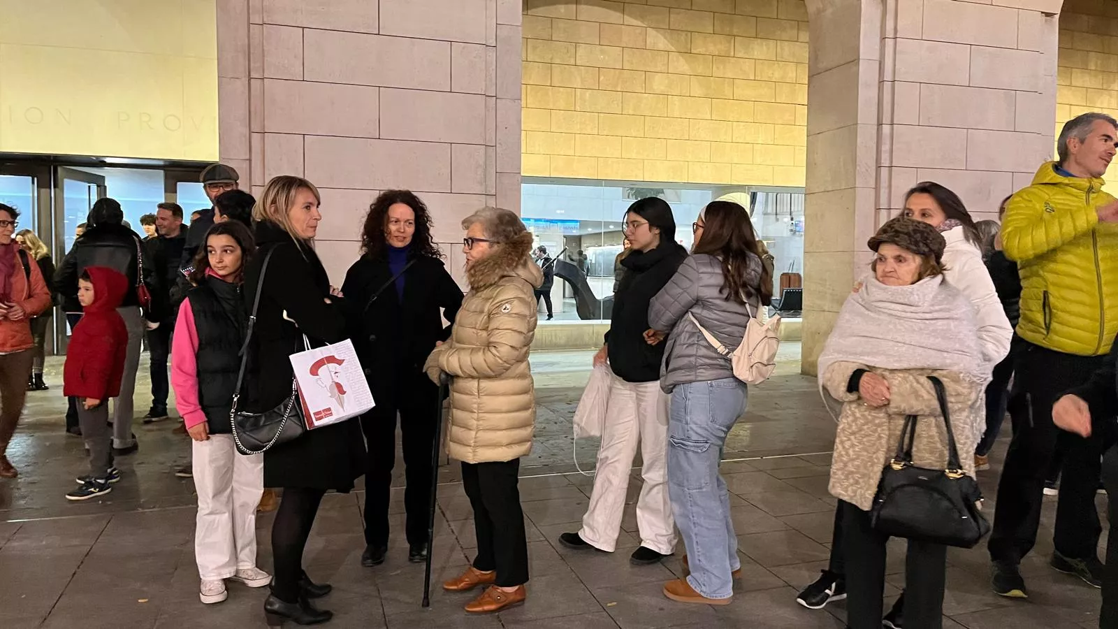 Flashmob del Conservatorio de Música de Huesca por Santa Cecilia. Foto Mercedes Manterola