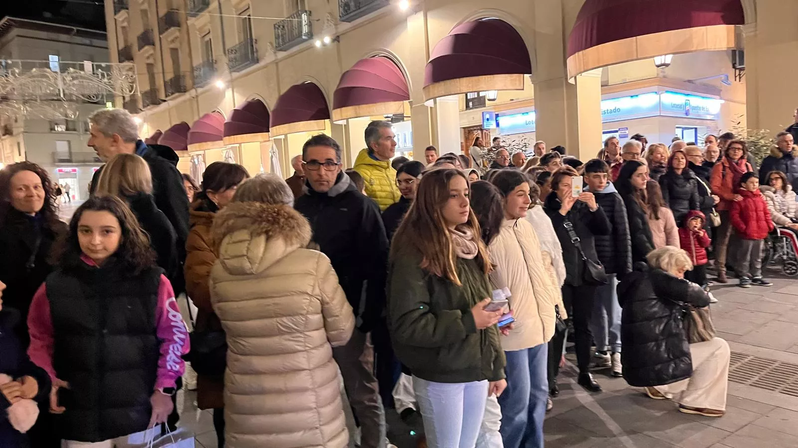 Flashmob del Conservatorio de Música de Huesca por Santa Cecilia. Foto Mercedes Manterola