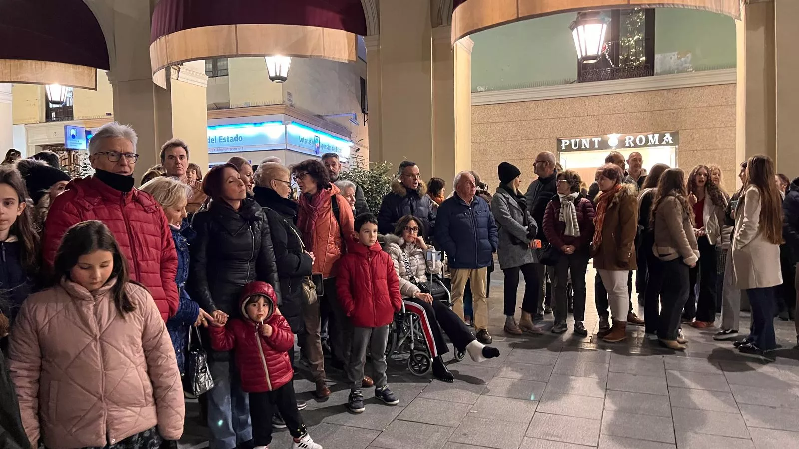 Flashmob del Conservatorio de Música de Huesca por Santa Cecilia. Foto Mercedes Manterola