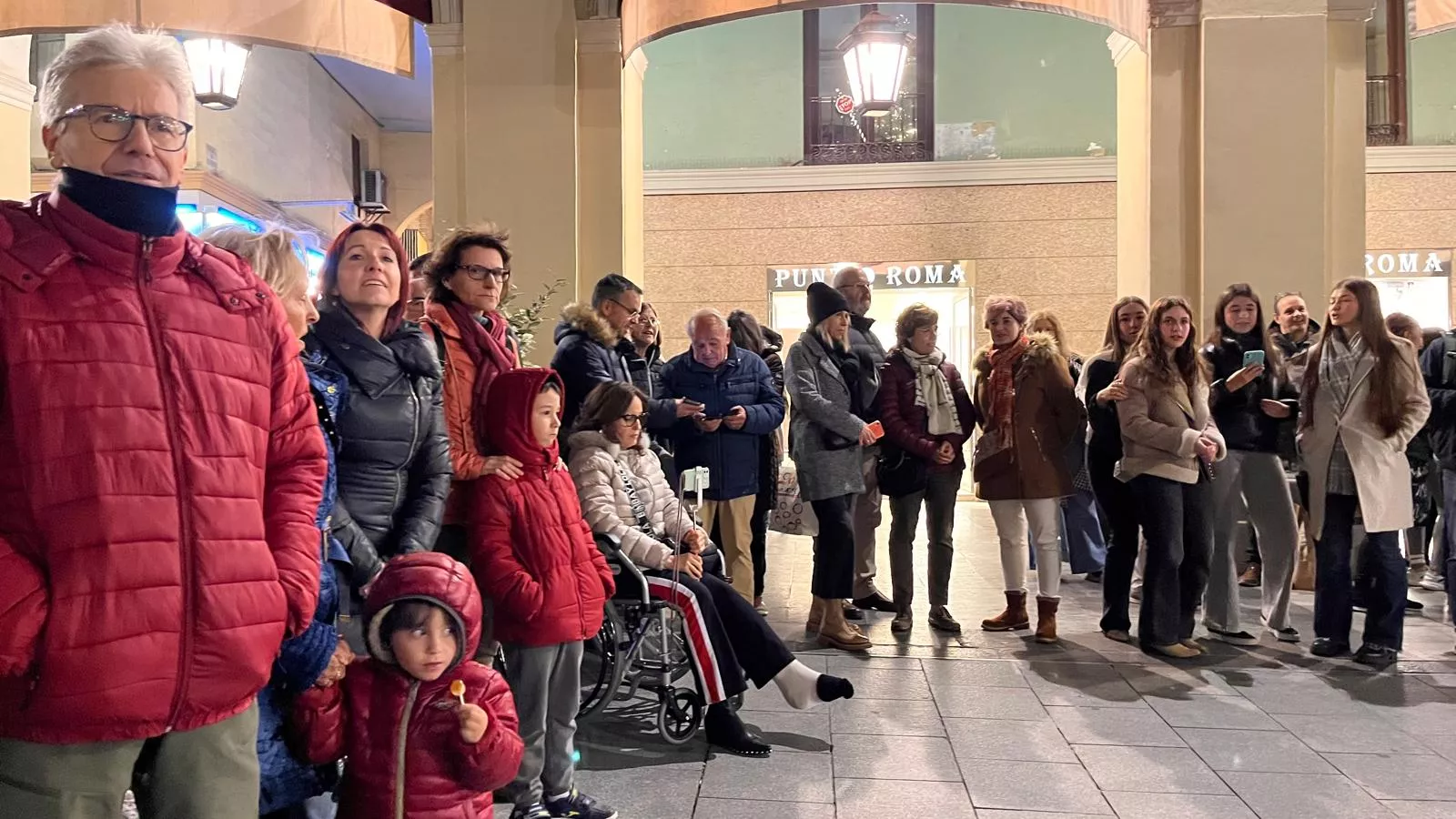 Flashmob del Conservatorio de Música de Huesca por Santa Cecilia. Foto Mercedes Manterola