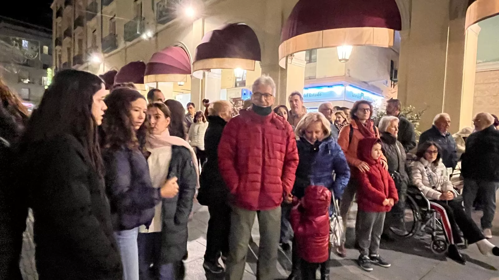 Flashmob del Conservatorio de Música de Huesca por Santa Cecilia. Foto Mercedes Manterola