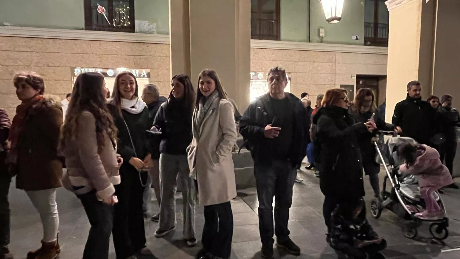 Flashmob del Conservatorio de Música de Huesca por Santa Cecilia. Foto Mercedes Manterola