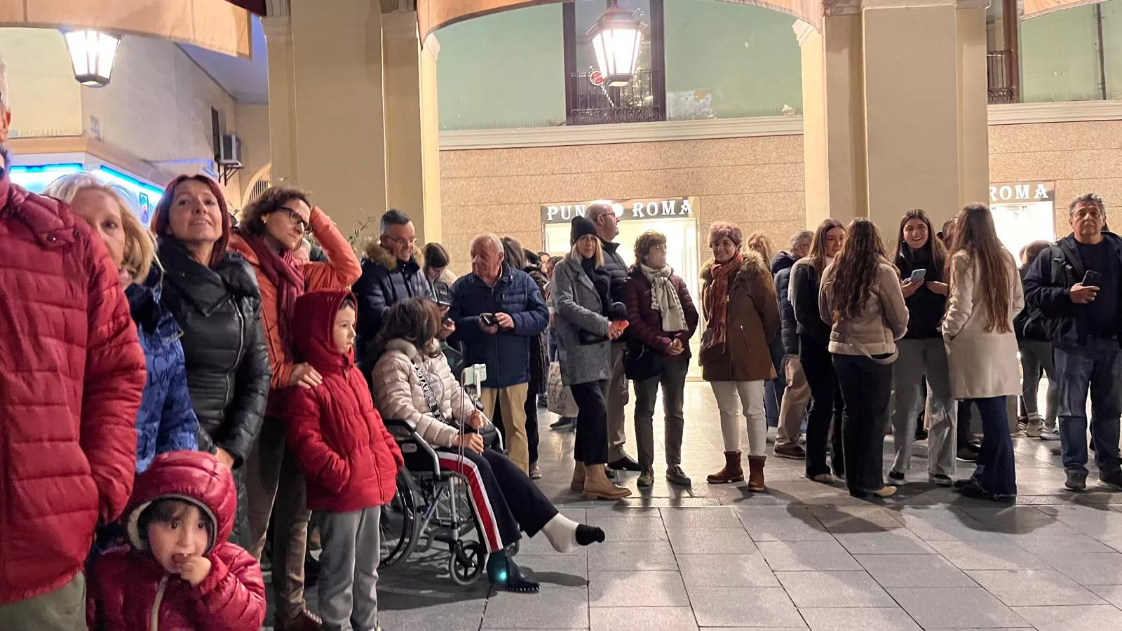 Flashmob del Conservatorio de Música de Huesca por Santa Cecilia. Foto Mercedes Manterola