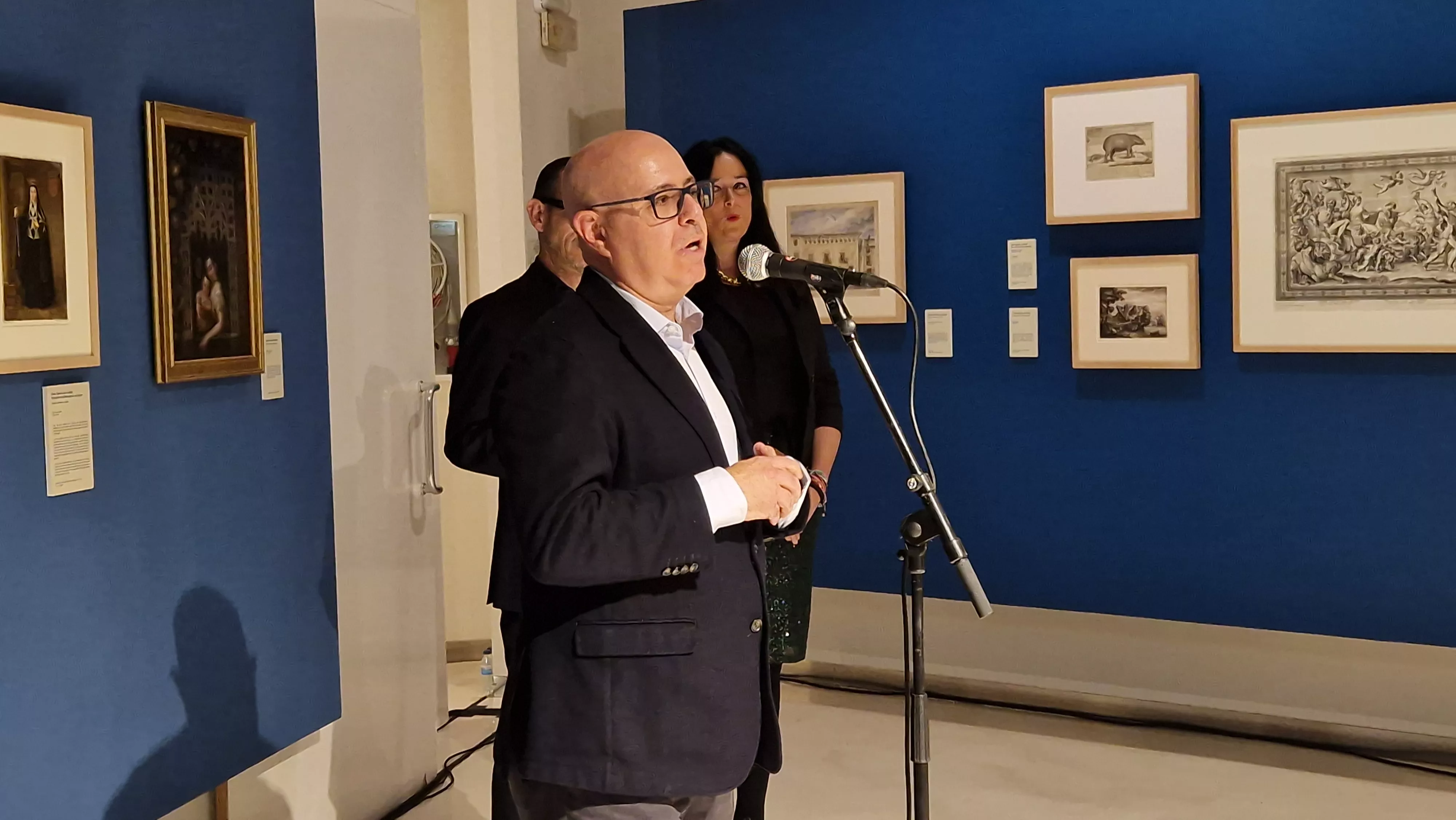 Fernando Sarría en el homenaje a la familia Carderera. Foto Myriam Martínez 