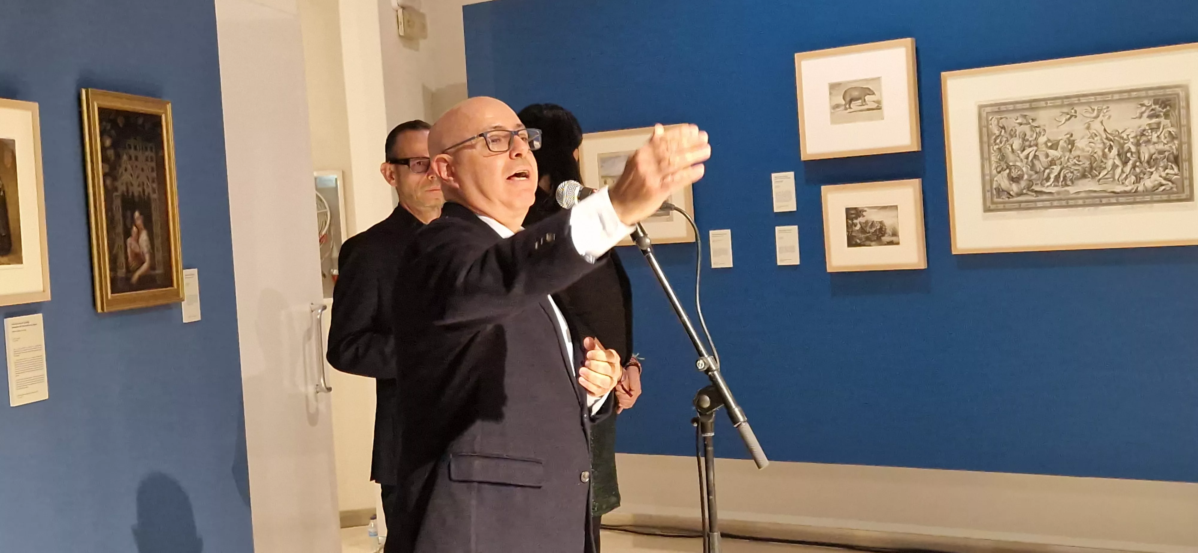 Fernando Sarría en el homenaje a la familia Carderera. Foto Myriam Martínez 