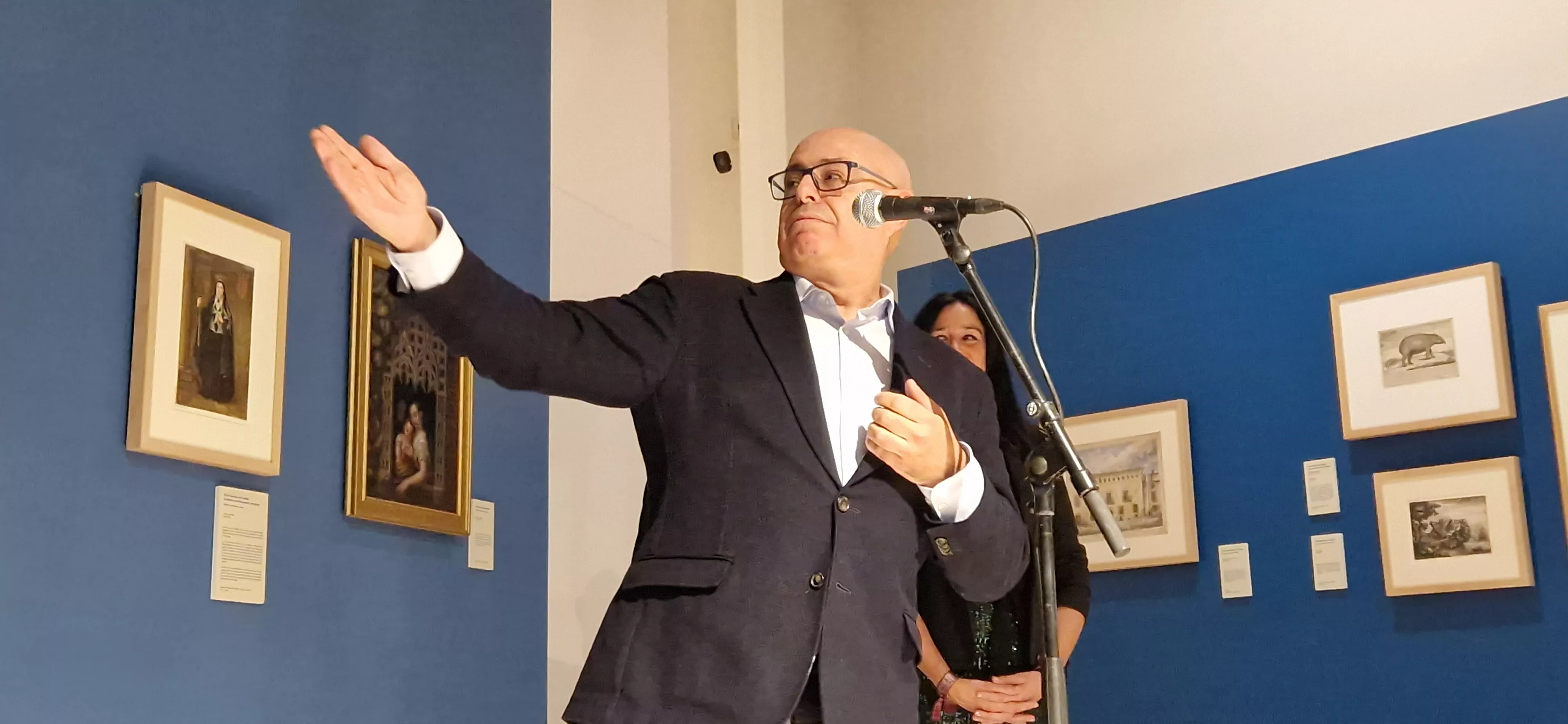 Fernando Sarría en el homenaje a la familia Carderera. Foto Myriam Martínez 