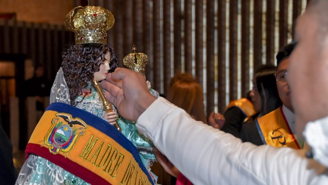 18ª Fiesta de la Virgen del Quinche en Torreciudad veneración de los fieles 18ª Fiesta de la Virgen del Quinche en Torreciudad veneración de los fieles