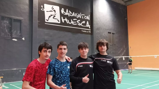 Jugadores del Bádminton Huesca. Jugadores del Bádminton Huesca.