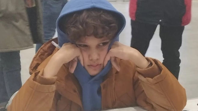 Gael Ballestín, en la última ronda.