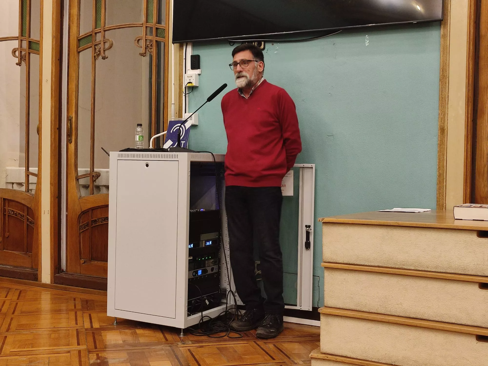 Torneo Ciudad de Huesca. Carlos Recreo, presidente del Club Jaque.