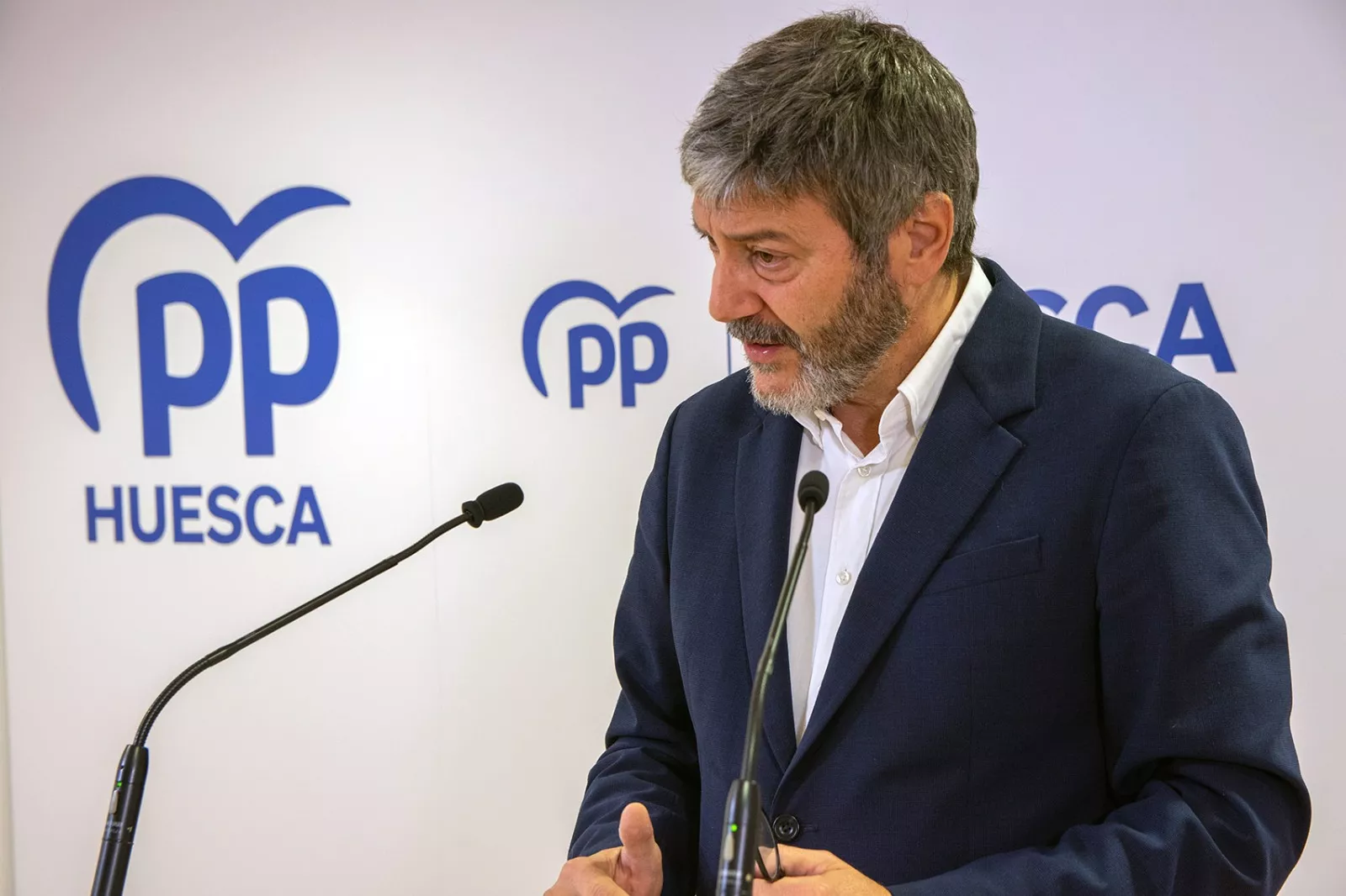Gerardo Oliván, presidente del PP de la provincia de Huesca