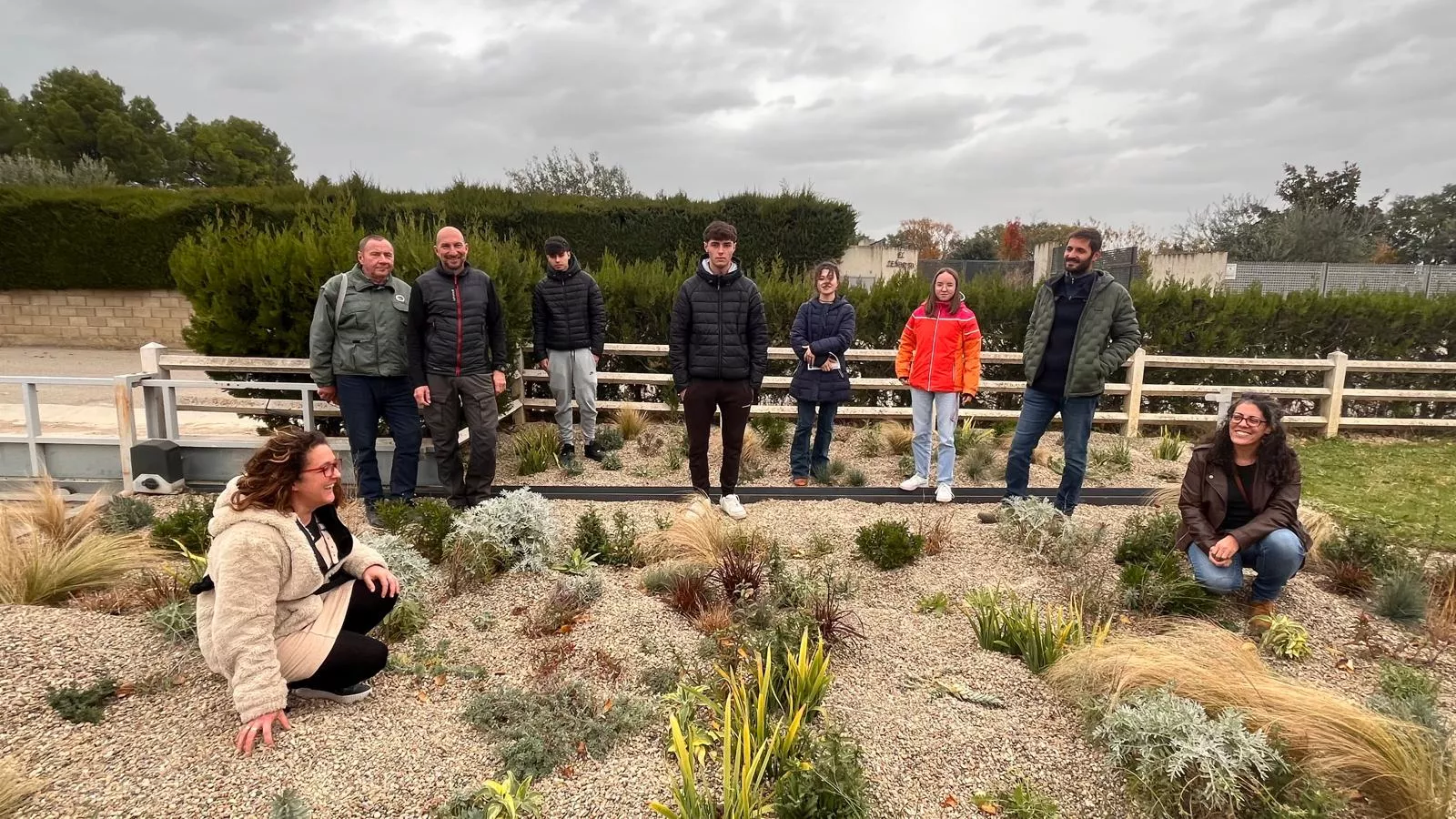 Presentación del jardín seco del CDAN. Foto Mercedes Manterola