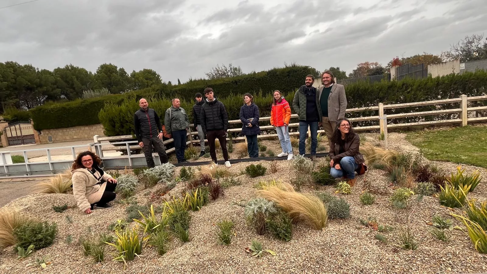 Presentación del jardín seco del CDAN. Foto Mercedes Manterola