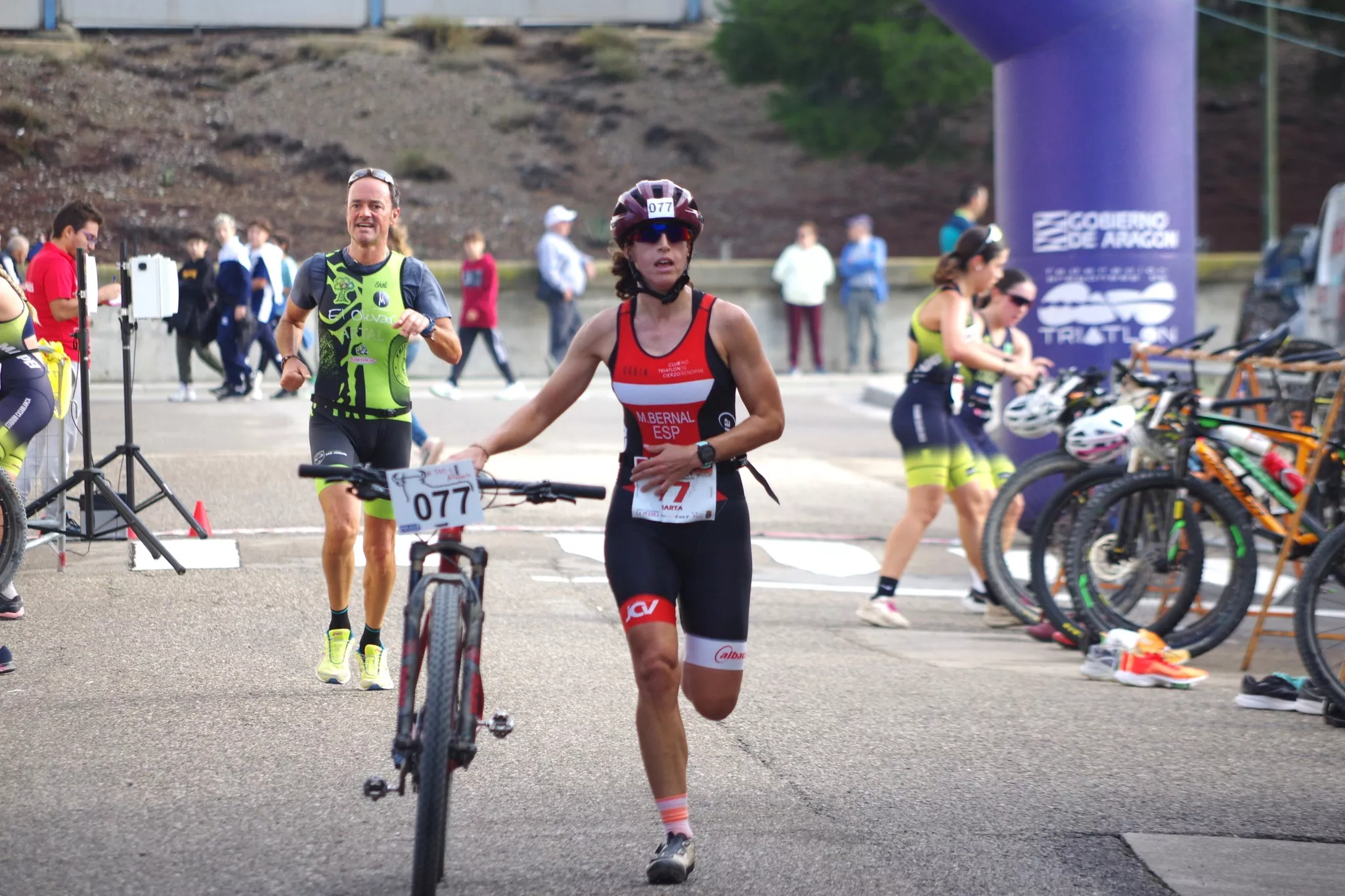 Marta Bernal durante una de las pruebas.