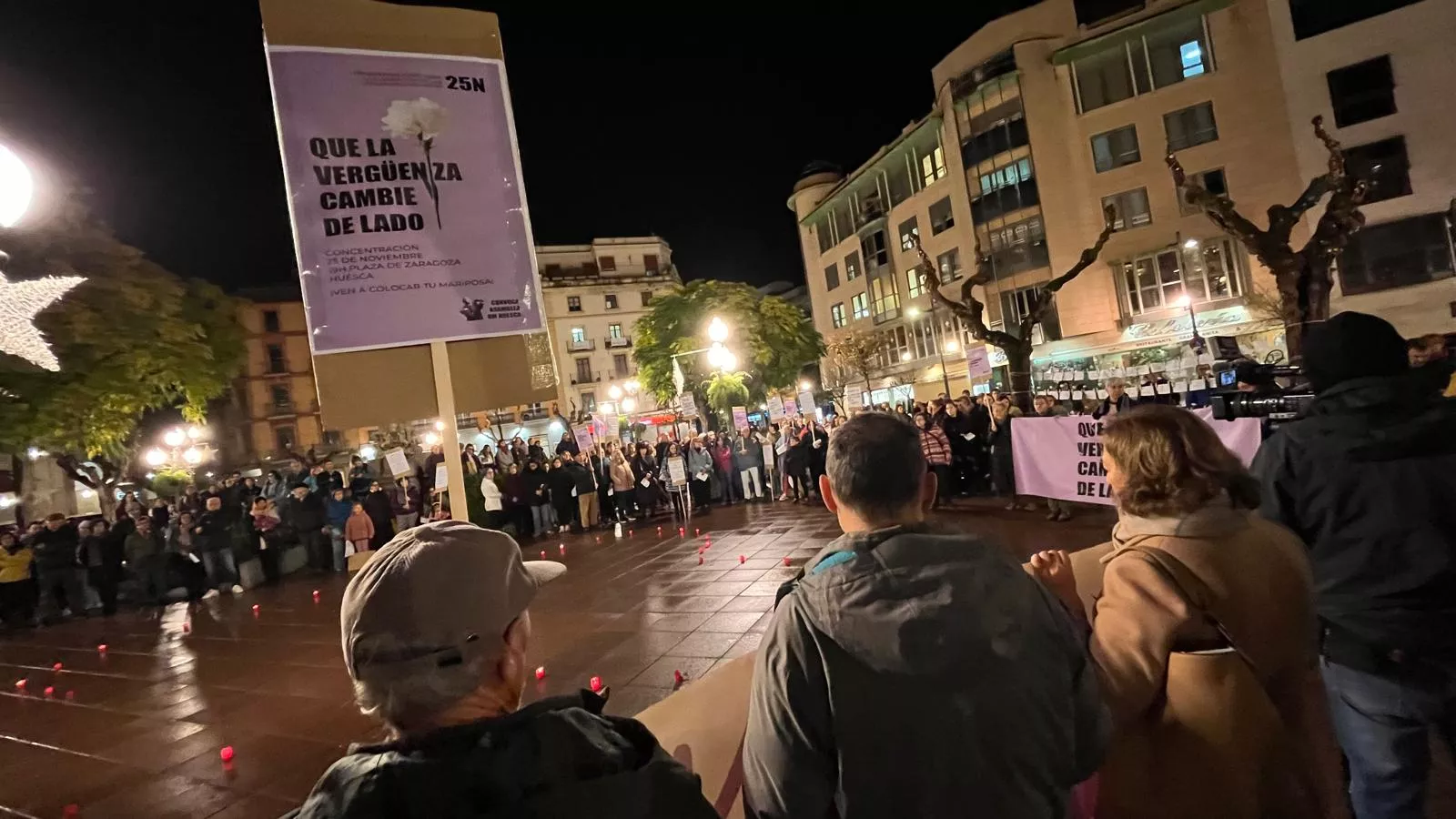 Movilización feminista en Huesca. Foto Mercedes Manterola