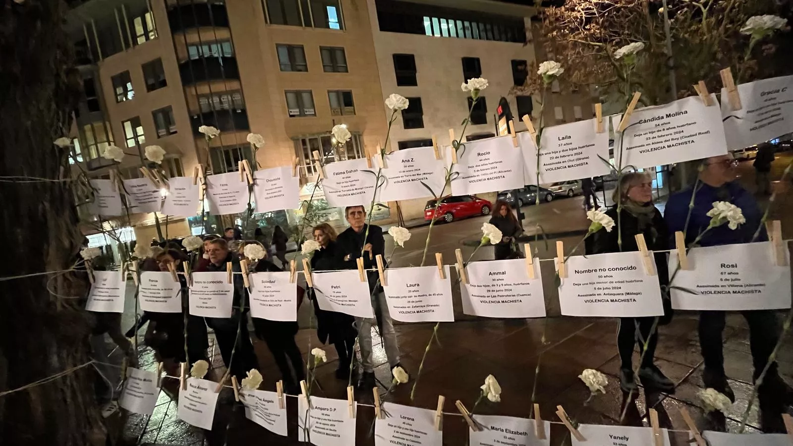 Concentración en Huesca en el Día Internacional para la Eliminación de la Violencia contra las Mujeres. Foto Mercedes Manterola