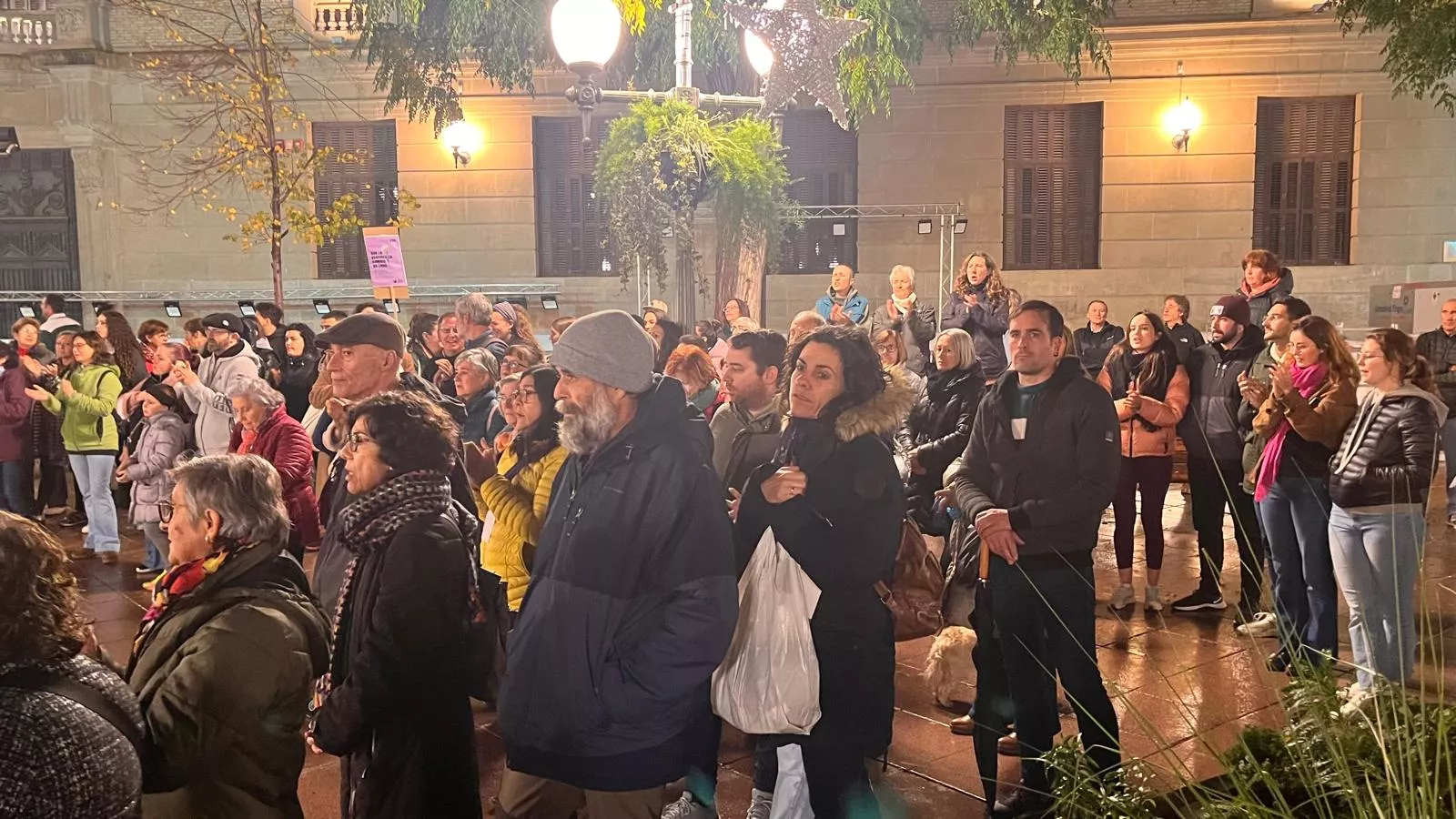 Concentración en Huesca en el Día Internacional para la Eliminación de la Violencia contra las Mujeres. Foto Mercedes Manterola