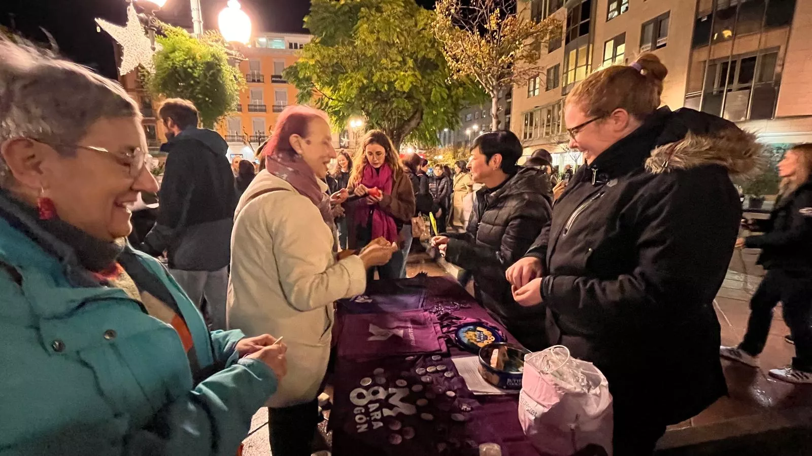 Concentración en Huesca en el Día Internacional para la Eliminación de la Violencia contra las Mujeres. Foto Mercedes Manterola