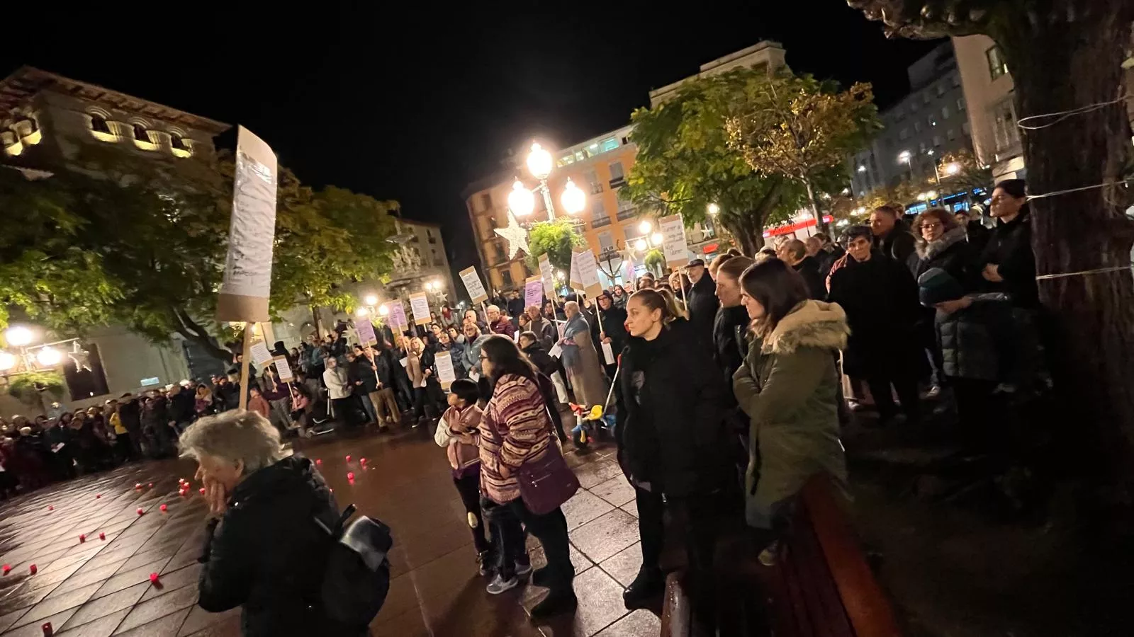 Concentración en Huesca en el Día Internacional para la Eliminación de la Violencia contra las Mujeres. Foto Mercedes Manterola