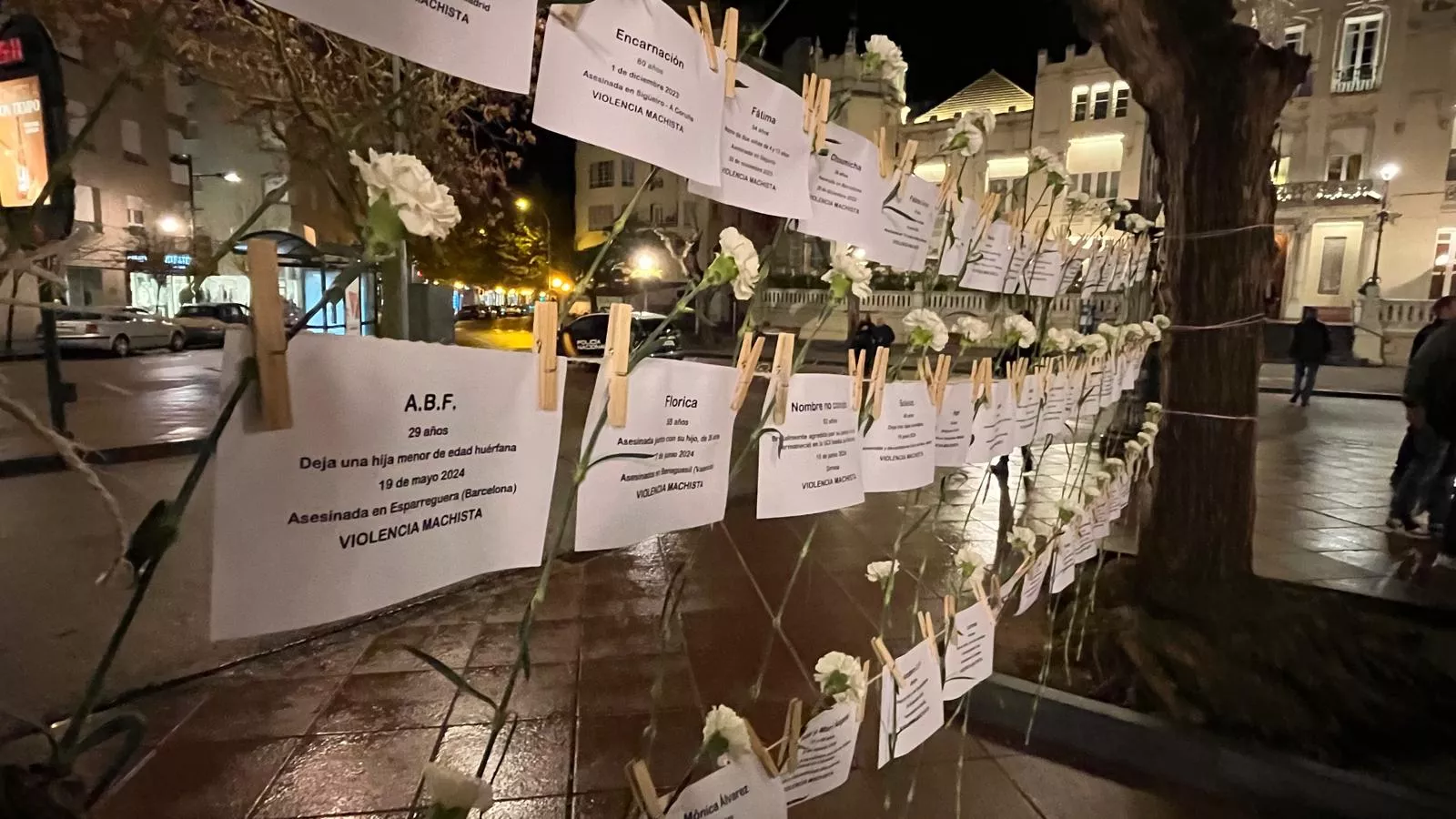 Concentración en Huesca en el Día Internacional para la Eliminación de la Violencia contra las Mujeres. Foto Mercedes Manterola