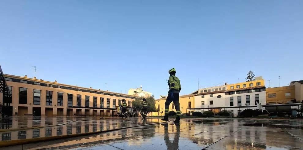 Plaza Mayor de Catarroja, símbolo del trabajo de Aragón en la reconstrucción