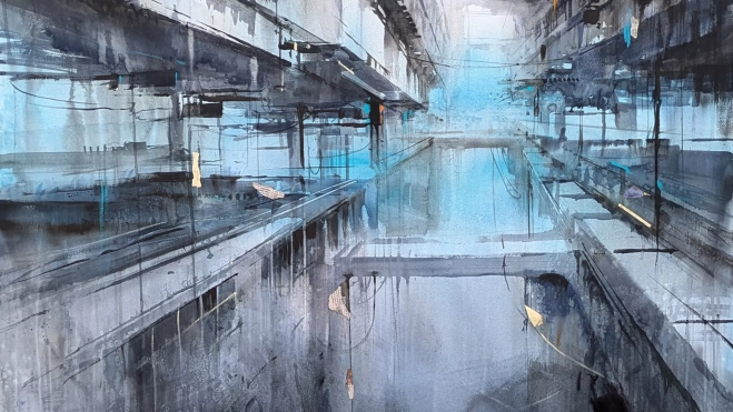 'Vertical societies XLVIII', de Adrián Marmolejo Clarhed, primer premio. 'Vertical societies XLVIII', de Adrián Marmolejo Clarhed, primer premio.
