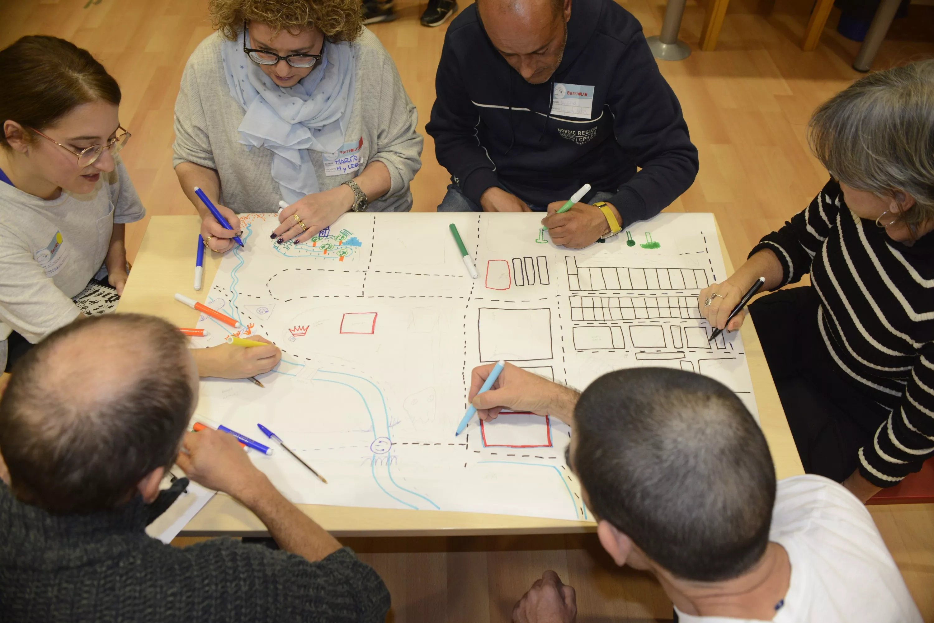 Imagen de una sesión del Barriolab de 2023.