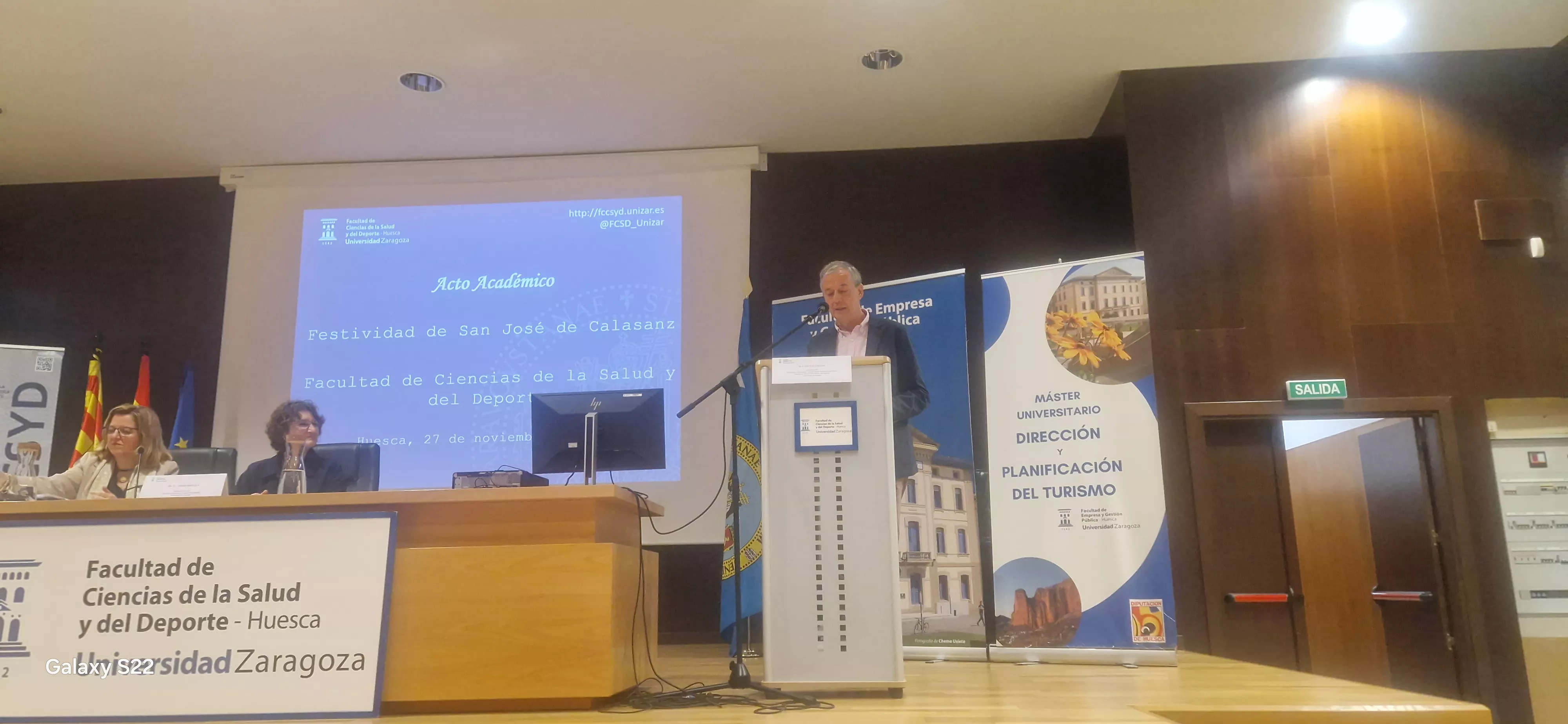 Eduardo Generelo. Fiesta de la Facultad de Ciencias de la Salud y el Deporte. Foto Myriam Martínez