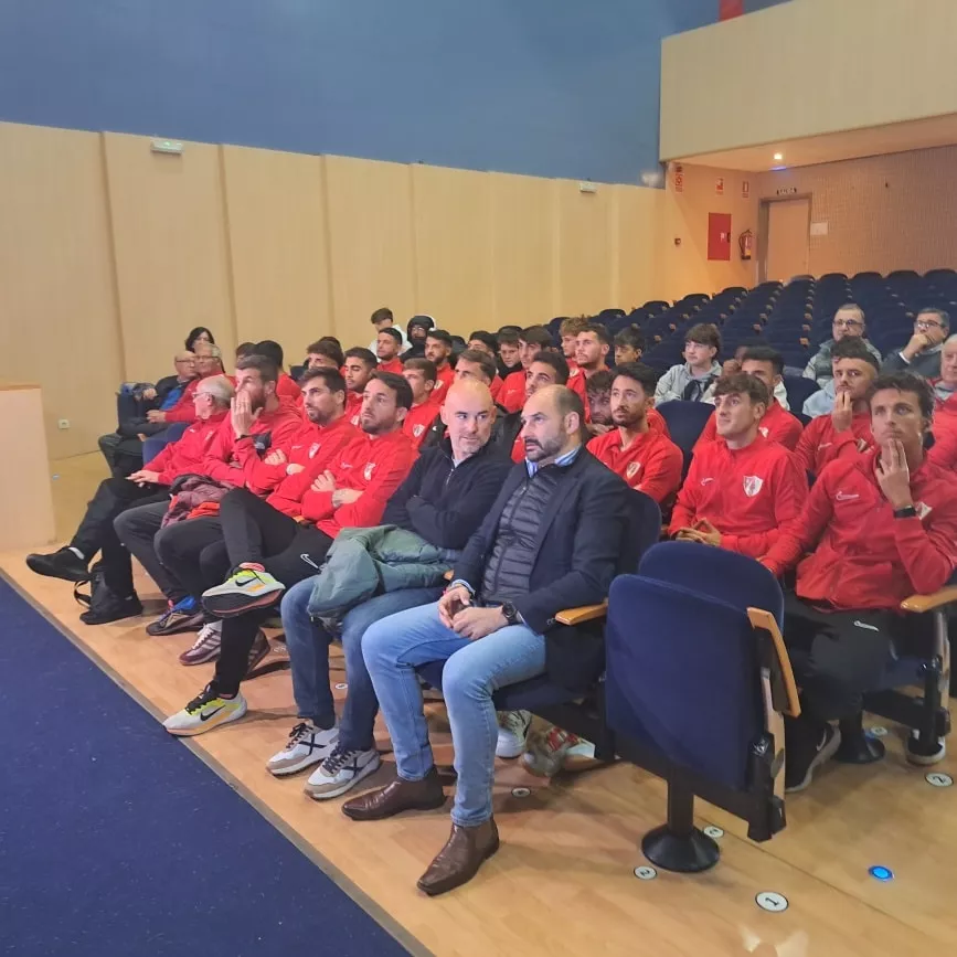 Plantilla del Barbastro en el sorteo de Copa