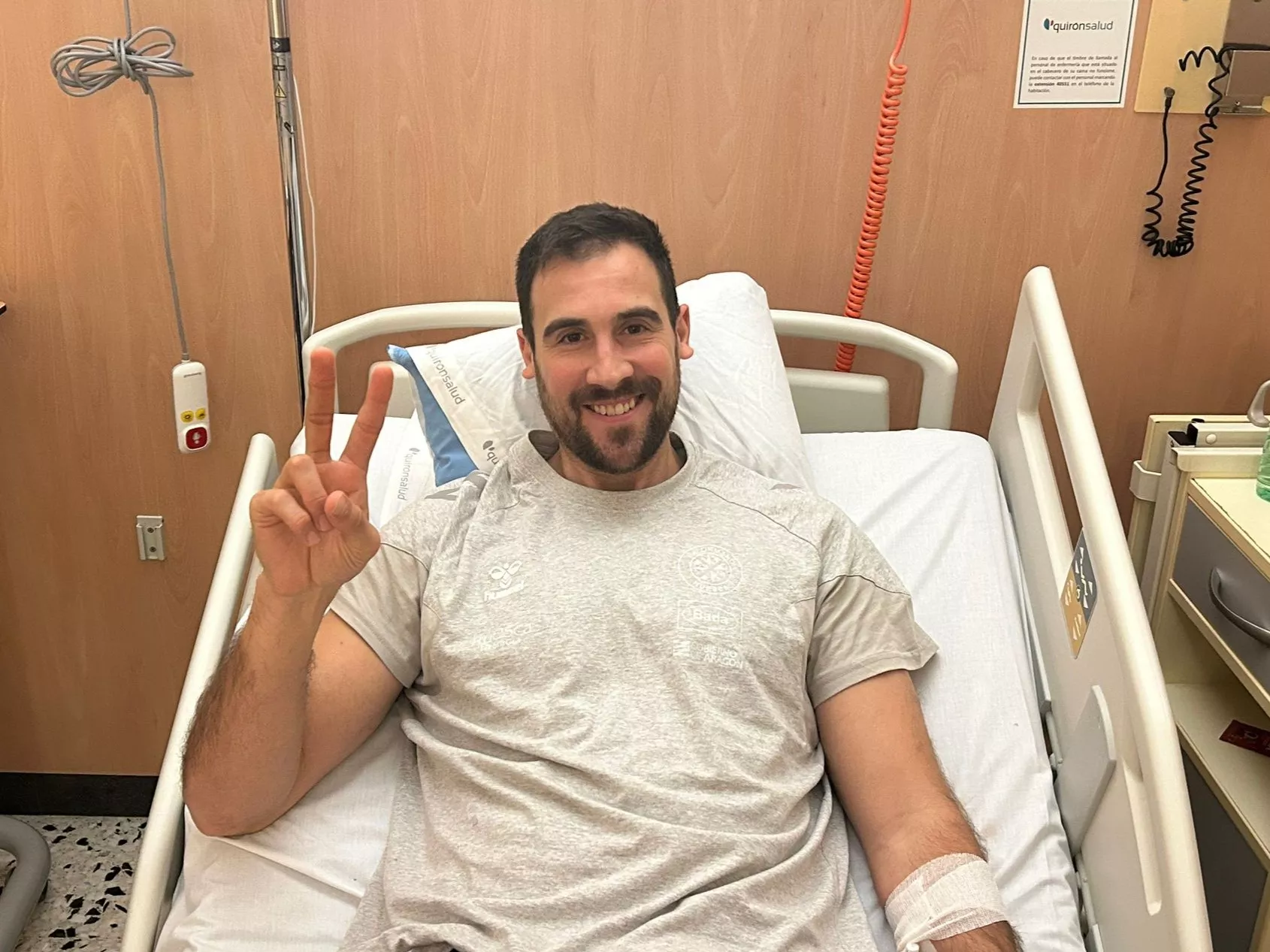 Carlos Molina, tras la intervención