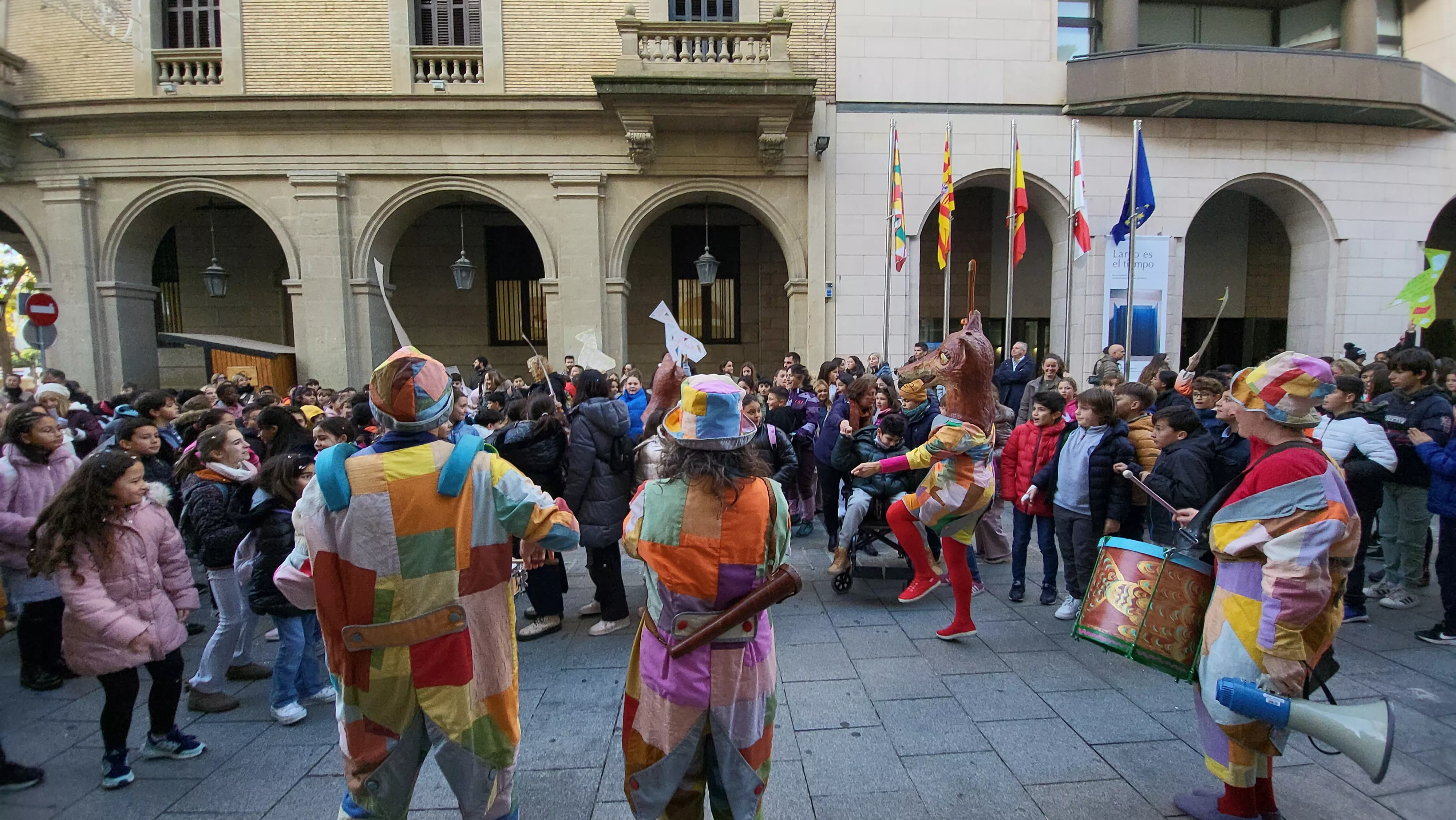 Celebración en Huesca de la jornada de los derechos de las niñas y los niños. Foto Mercedes Manterola