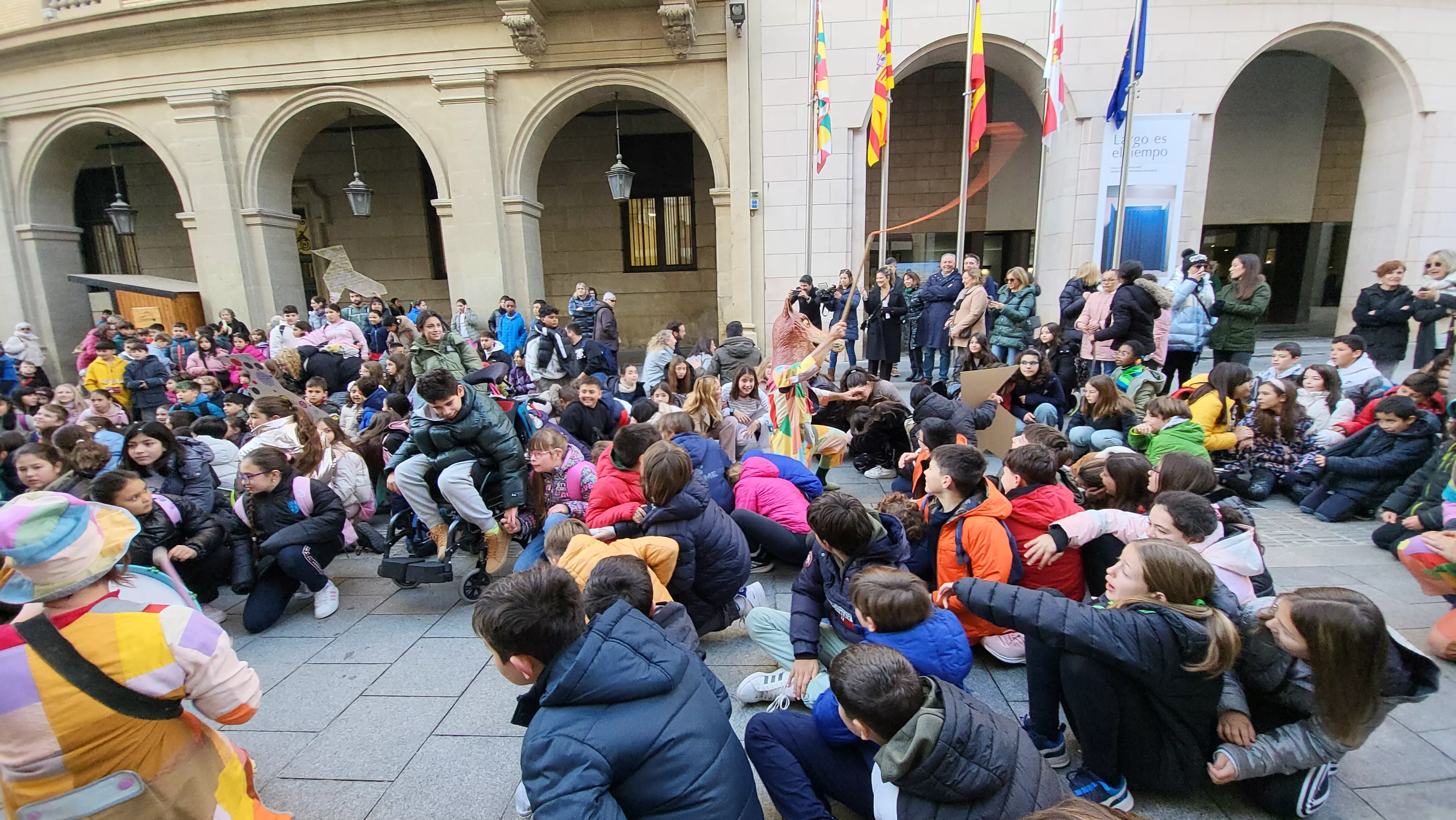Celebración en Huesca de la jornada de los derechos de las niñas y los niños. Foto Mercedes Manterola