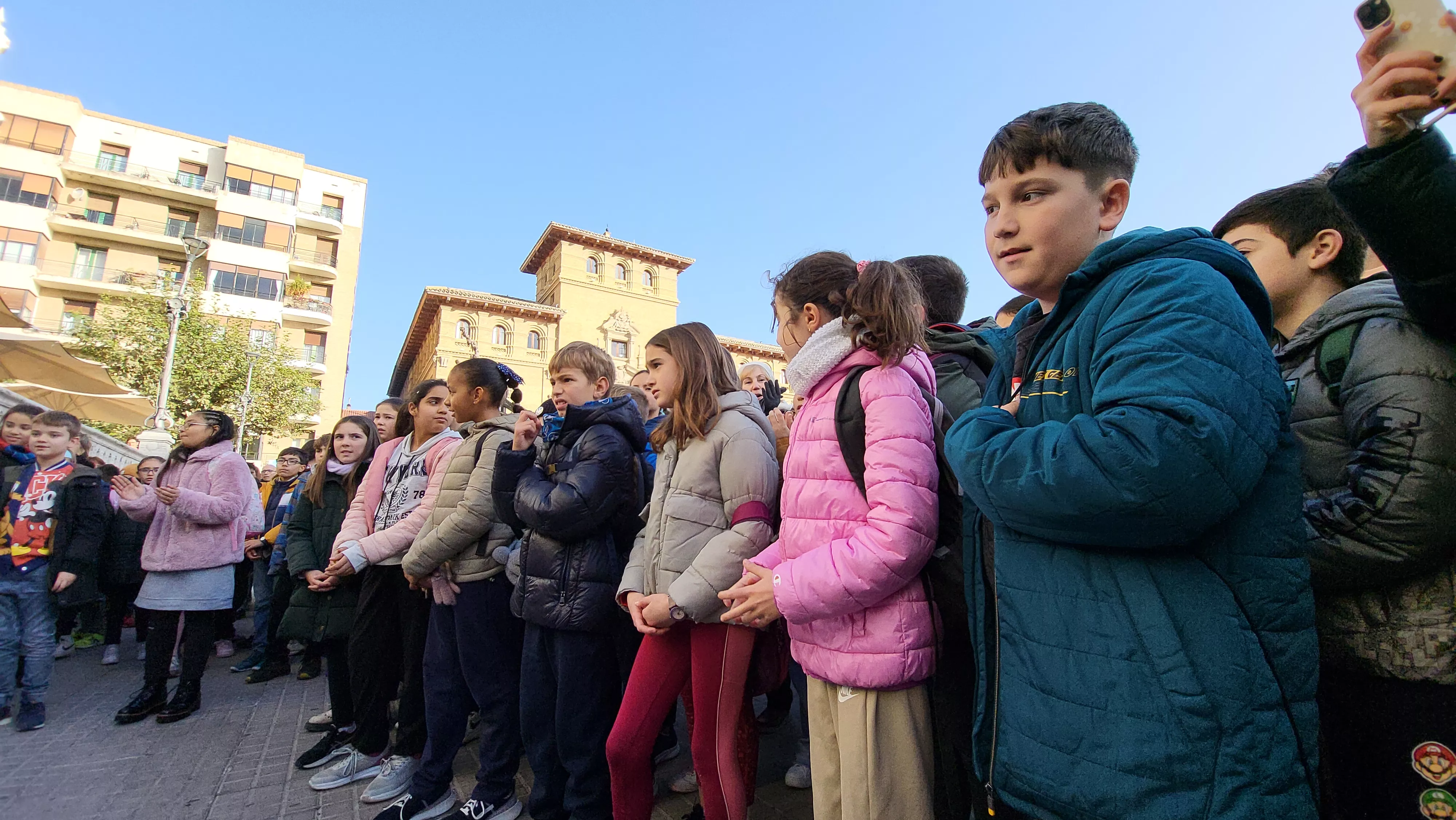 Celebración en Huesca de la jornada de los derechos de las niñas y los niños. Foto Mercedes Manterola