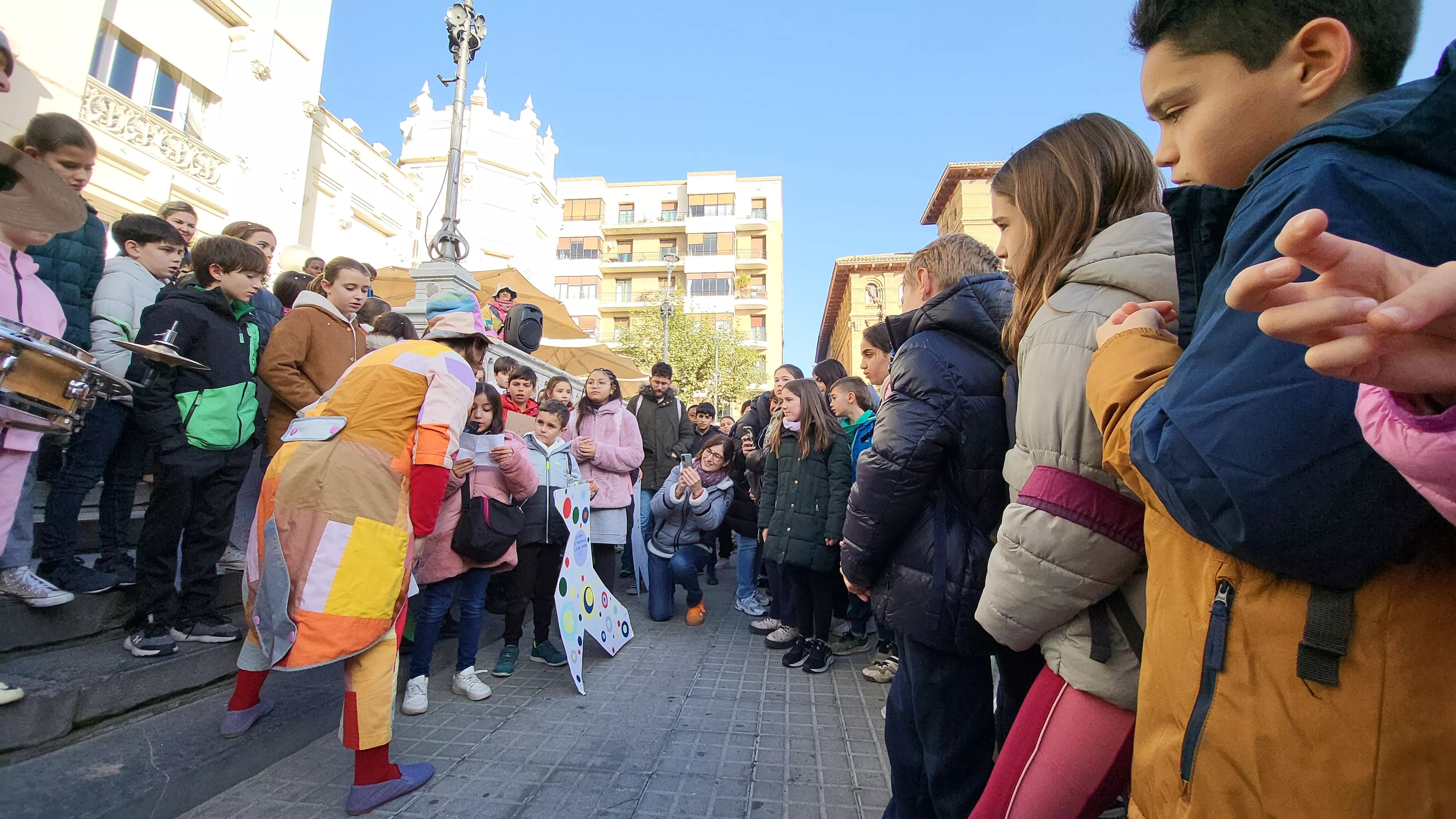 Celebración en Huesca de la jornada de los derechos de las niñas y los niños. Foto Mercedes Manterola